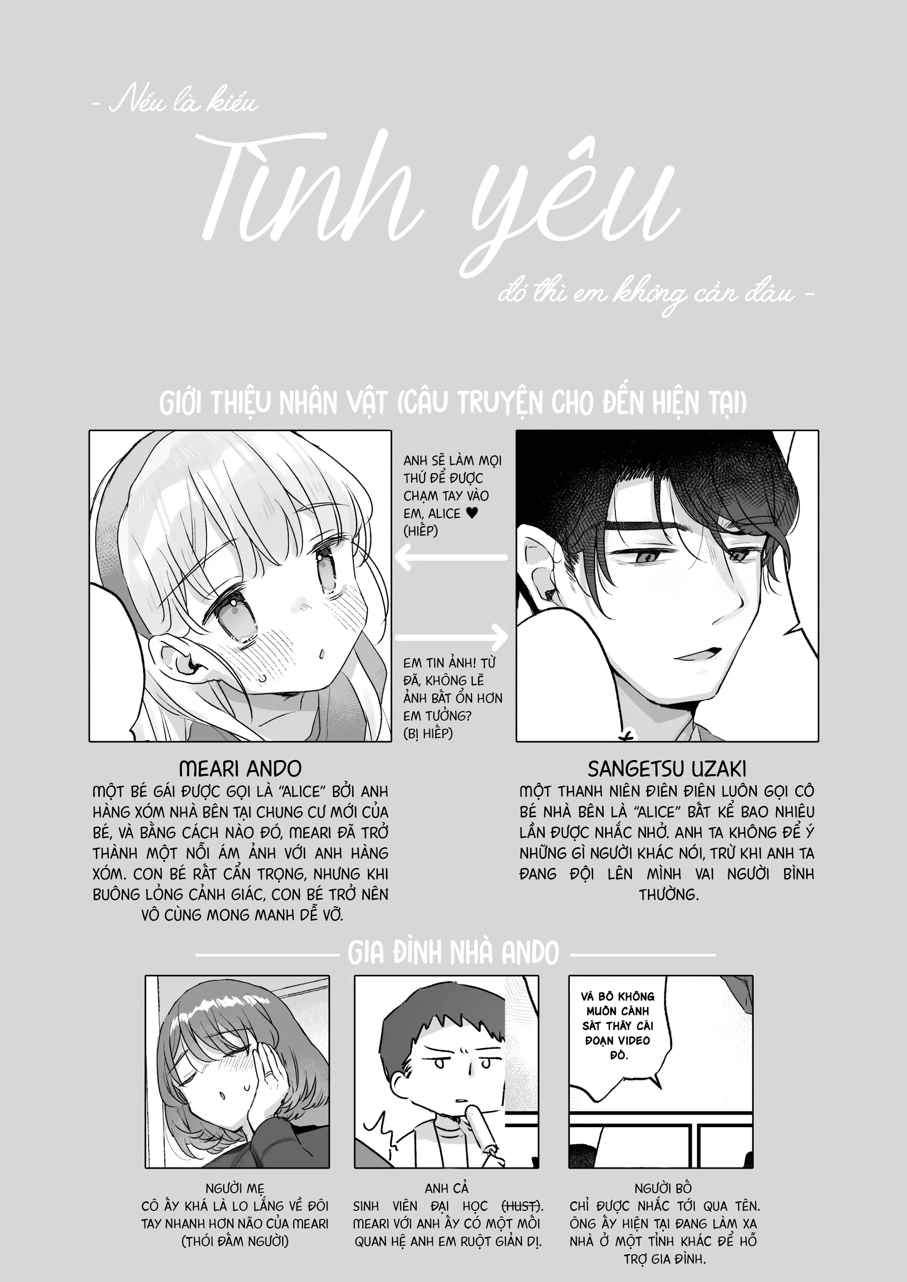 HentaiVN.net - Ảnh 3 - Nếu là kiểu tình yêu đó thì em không cần đâu 2~ Rõ ràng tôi chẳng phải là Alice, thế mà anh hàng xóm cứ gọi tôi là Alice làm tôi thấy sợ quá ! - Chap 1