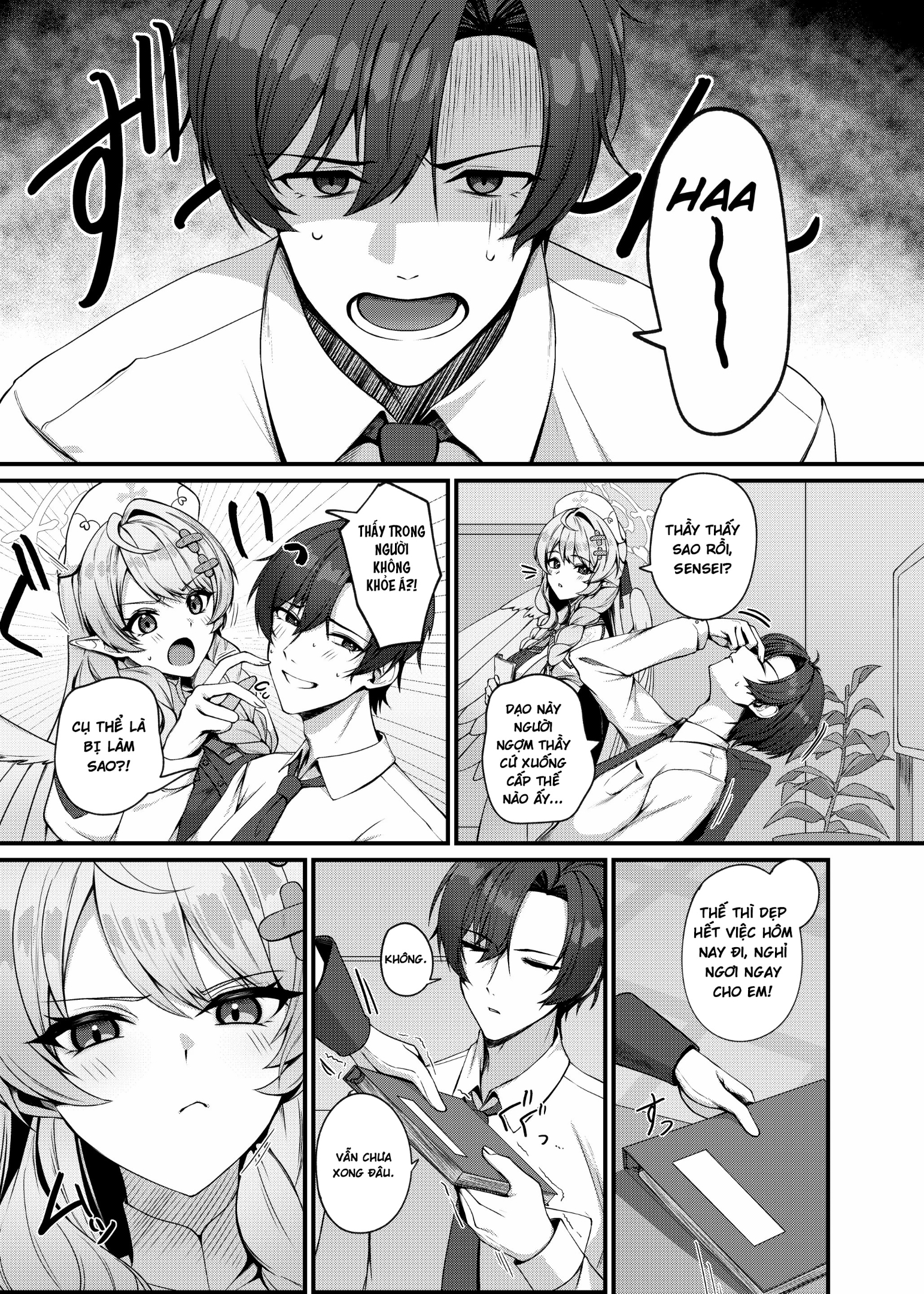 HentaiVN.net - Ảnh 4 - Sensei ni Kyuugo no Te o! | A Helping Hand for Sensei! - Chap 1