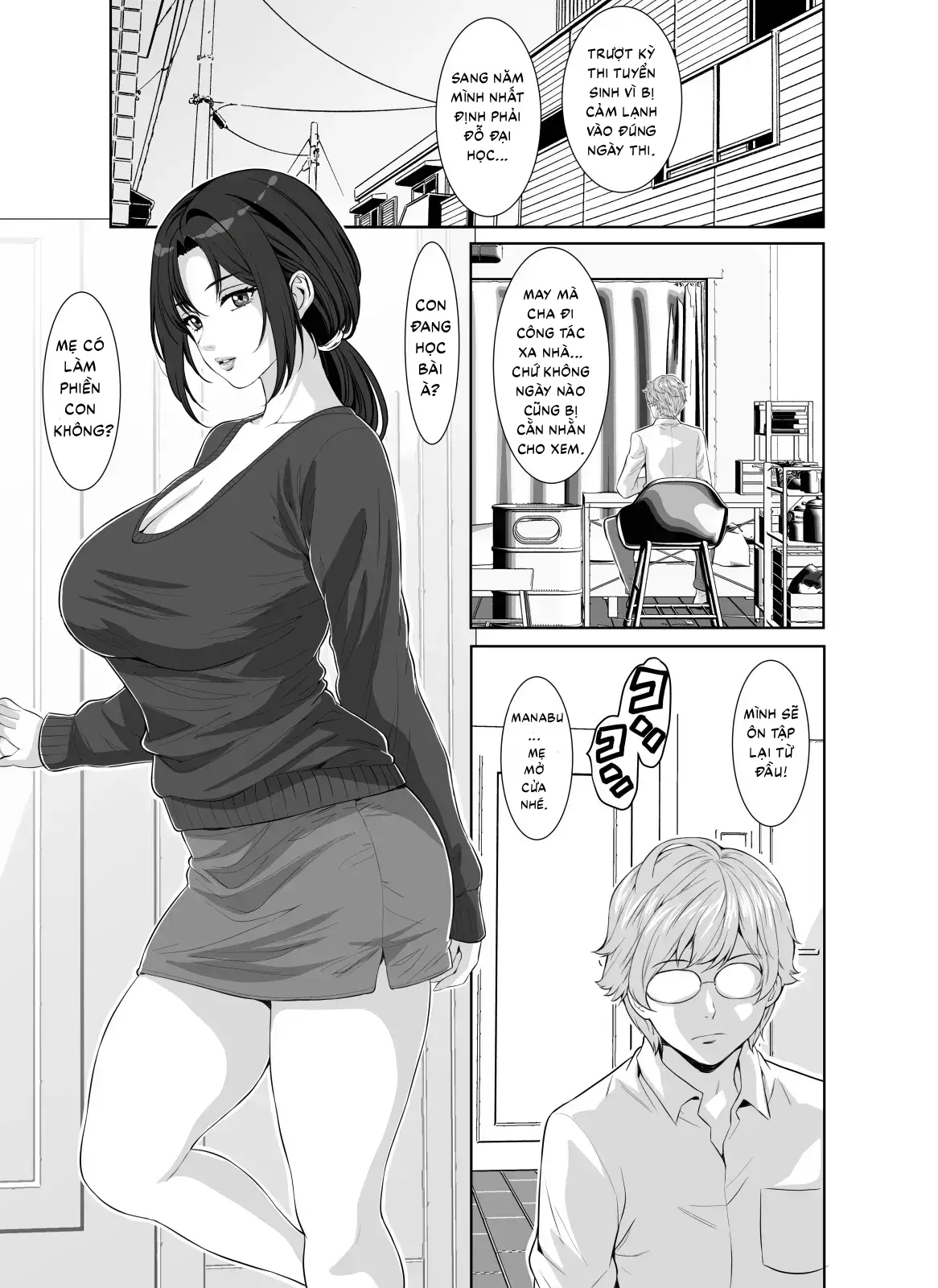 HentaiVN.net - Ảnh 5 - Mẹ tôi quyến rũ tôi bằng thân hình nóng bỏng! - Oneshot