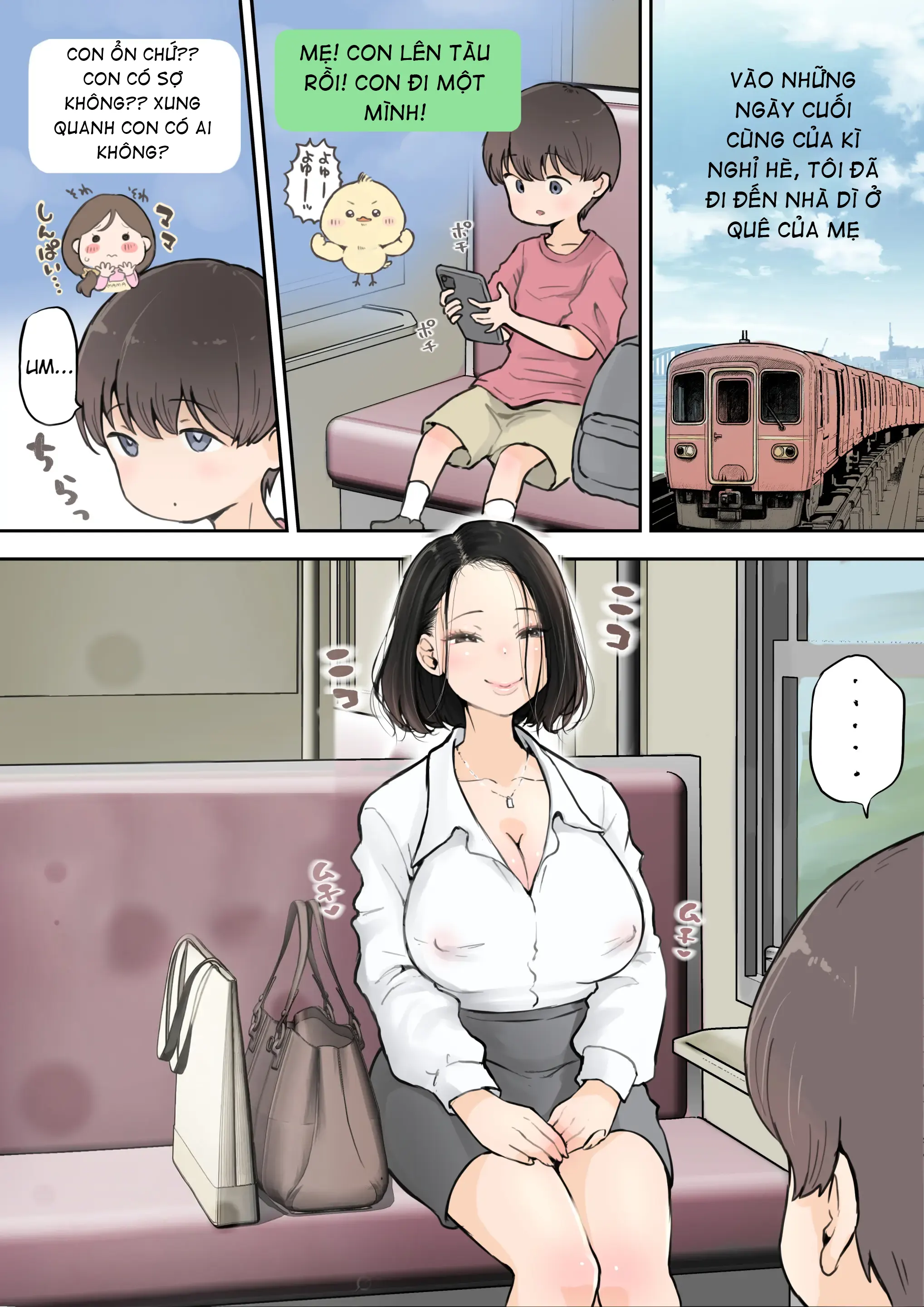 HentaiVN.net - Ảnh 2 - Muramura Onee-san wa Chiisai no ga Suki _ The Horny Big Sister Likes Small Ones - Chap 1