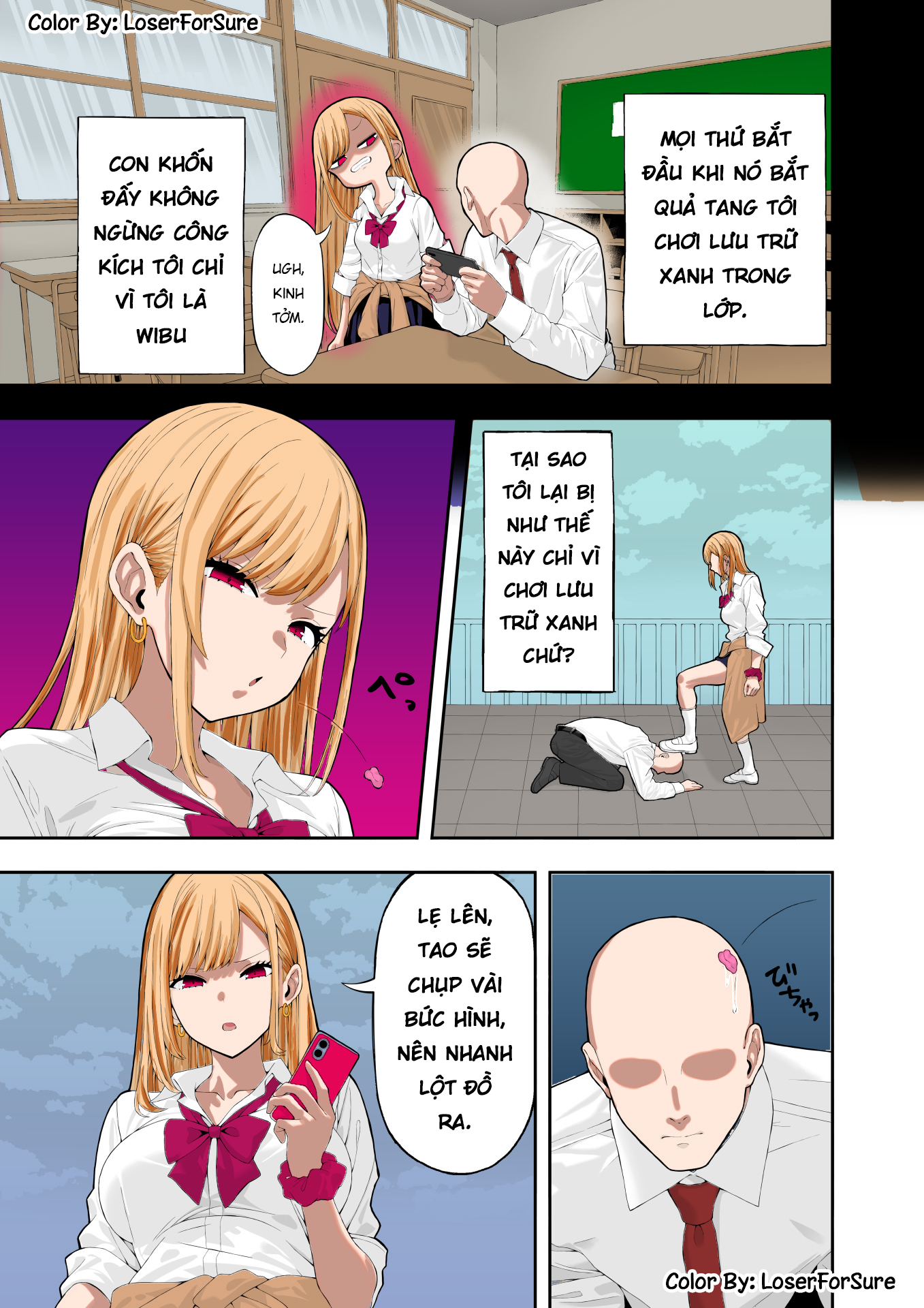 HentaiVN.net - Ảnh 4 - Thôi Miên Em Gyaru Hay Bắt Nạt - Full Màu
