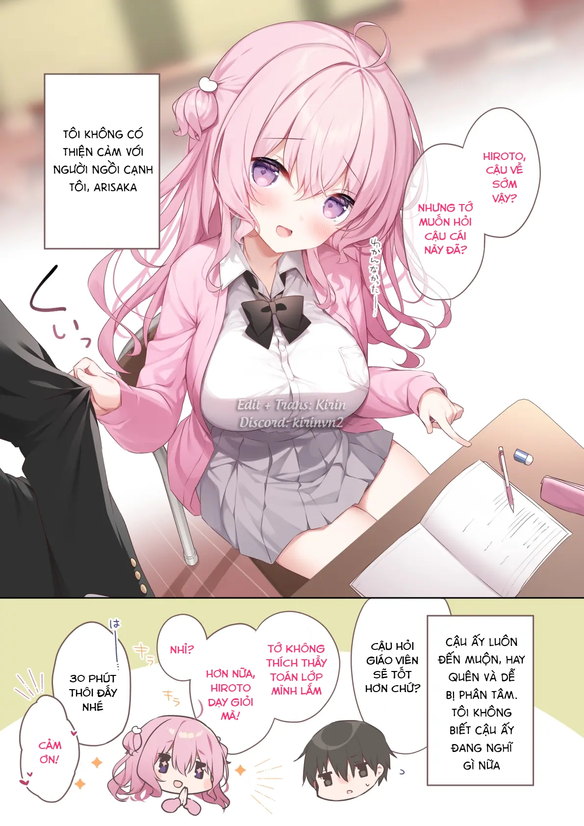 HentaiVN.net - Ảnh 4 - Cô bạn Arisaka ngồi cạnh - Chap 1