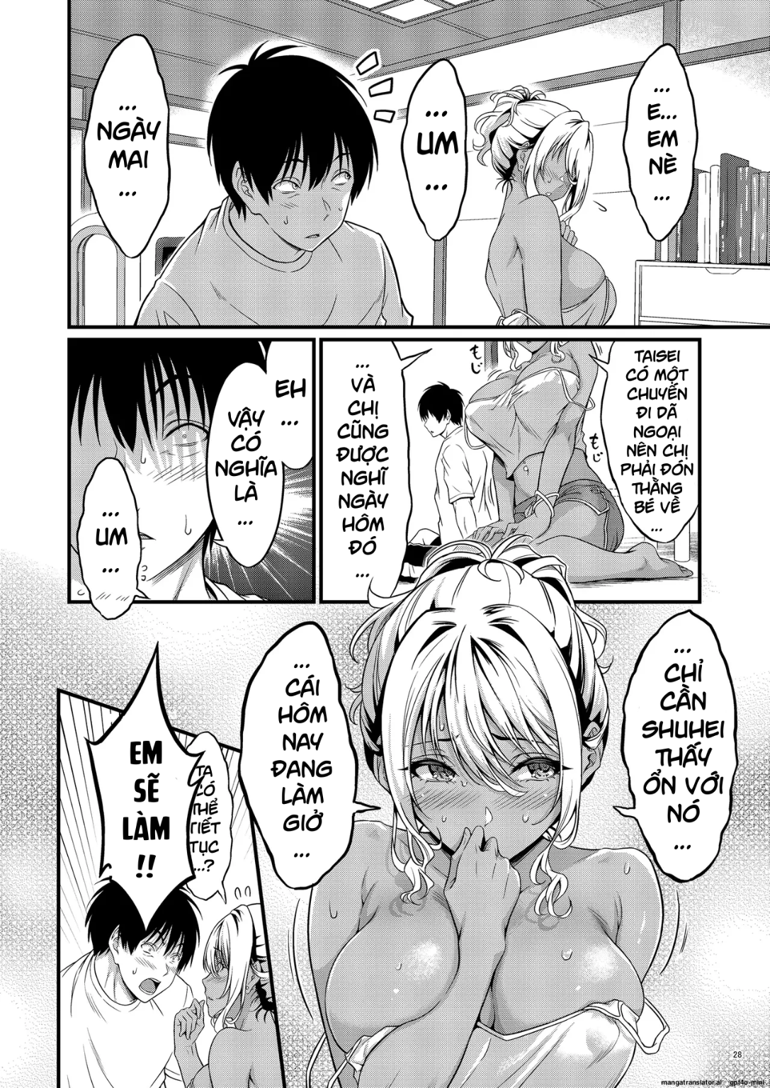 HentaiVN.net - Ảnh 29 - Yojouhan Ikken Apart de Komochi Dosukebe Rinjin to Asedaku Noukou na Otsukiai - Chap 1