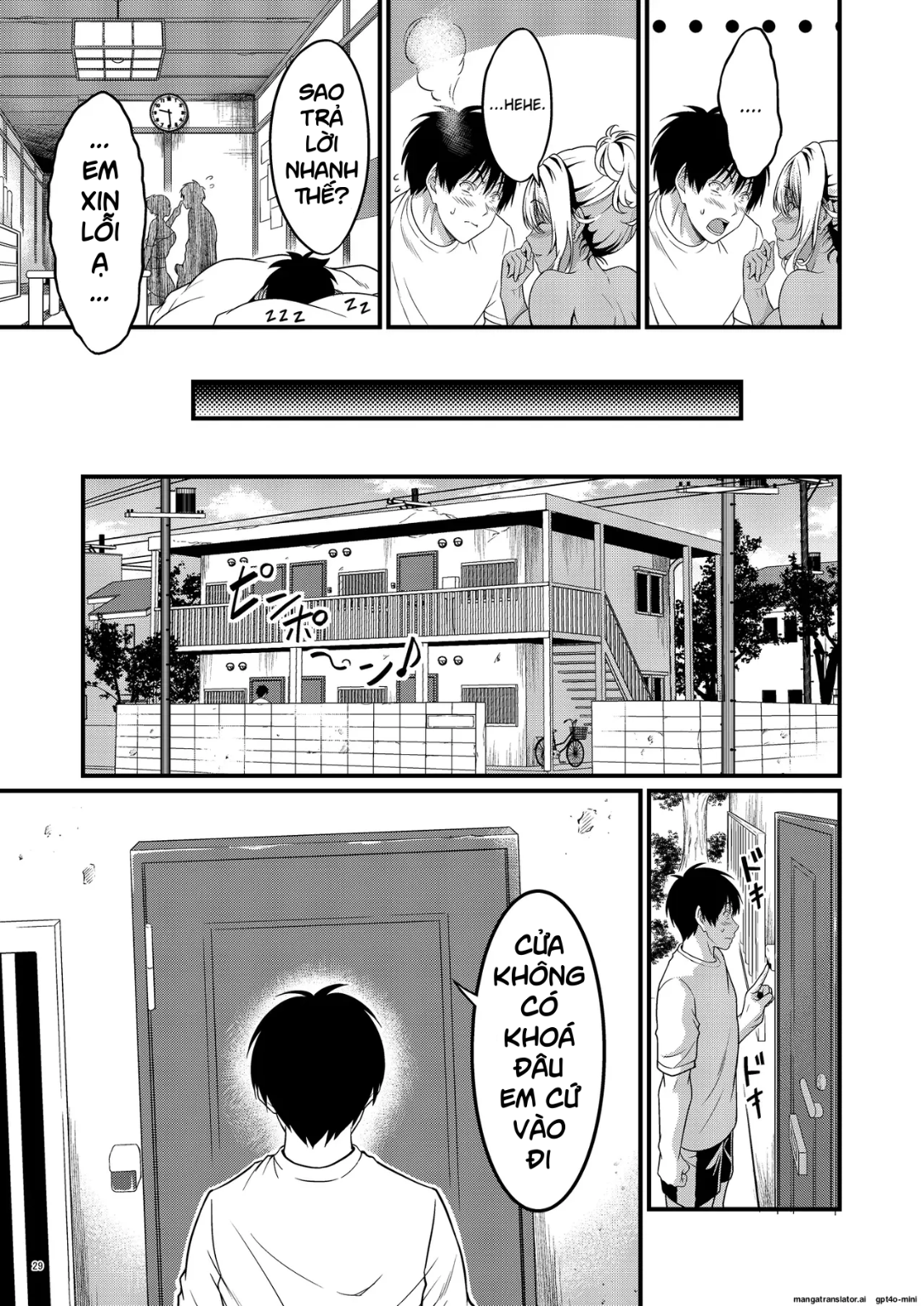 HentaiVN.net - Ảnh 30 - Yojouhan Ikken Apart de Komochi Dosukebe Rinjin to Asedaku Noukou na Otsukiai - Chap 1
