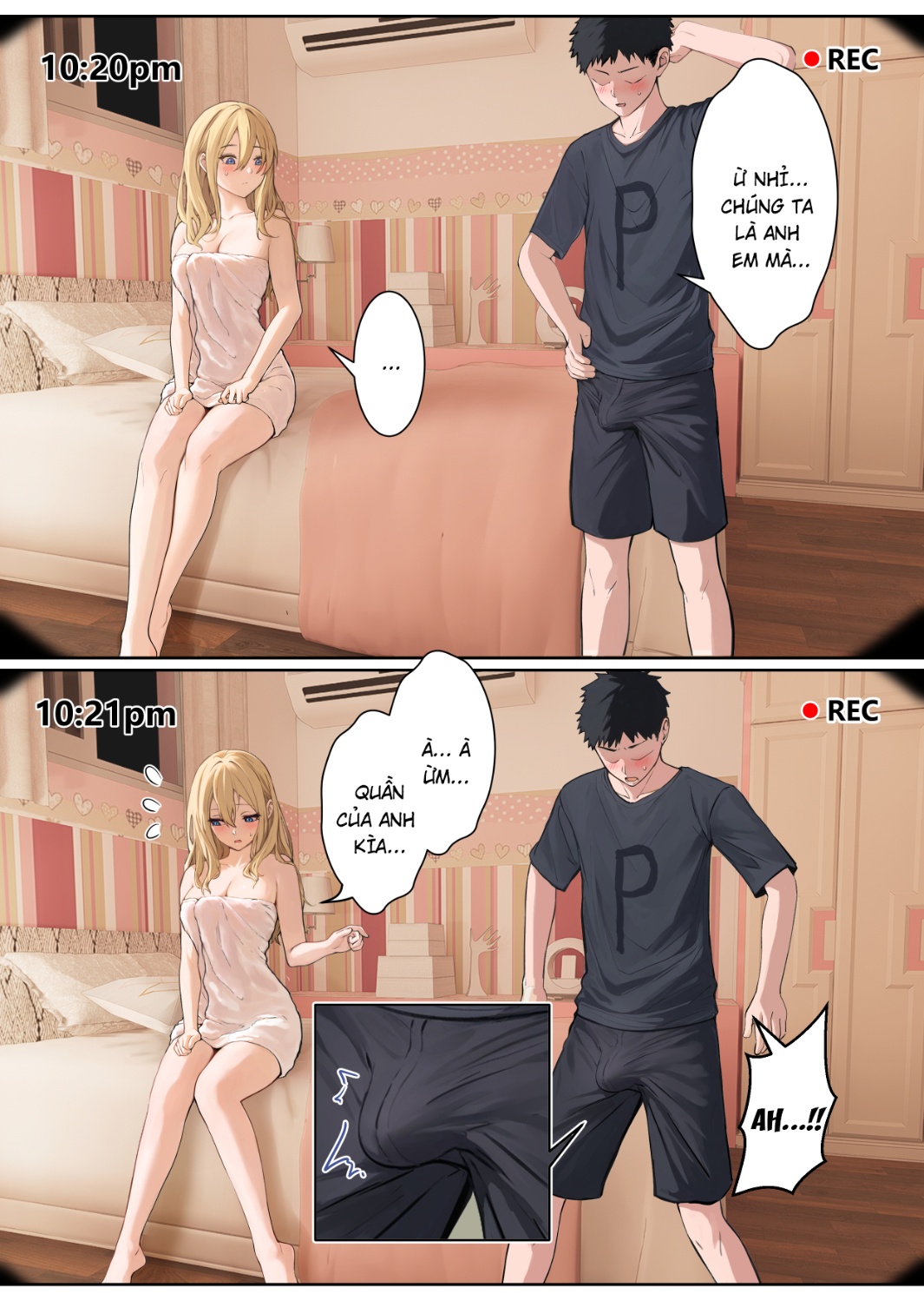 HentaiVN.net - Ảnh 30 - Ore no AR Megane wa Gimai no Samazama na Suuchi ga Mieru?! - Chap 5 Phòng em gái ● REC