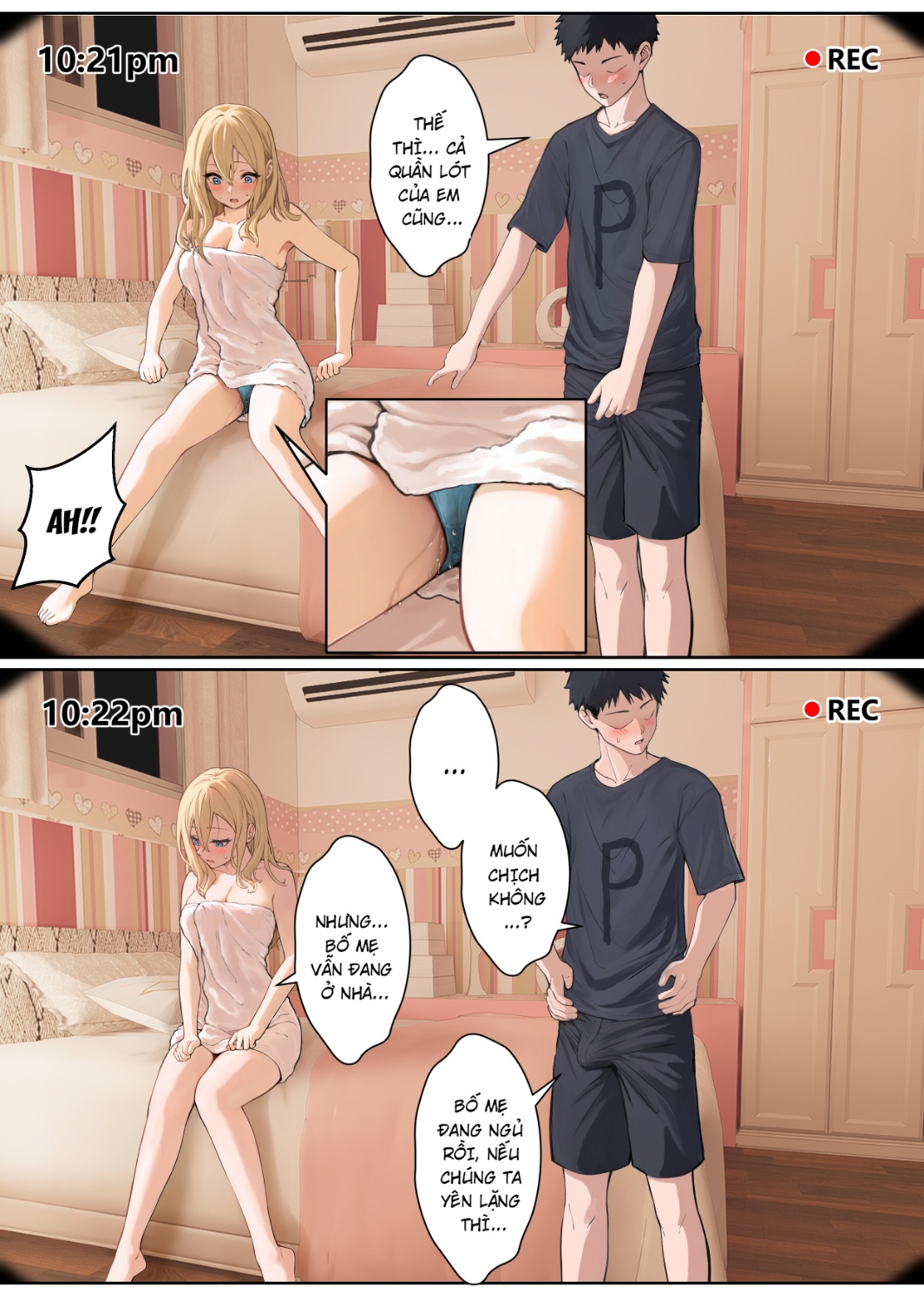 HentaiVN.net - Ảnh 31 - Ore no AR Megane wa Gimai no Samazama na Suuchi ga Mieru?! - Chap 5 Phòng em gái ● REC