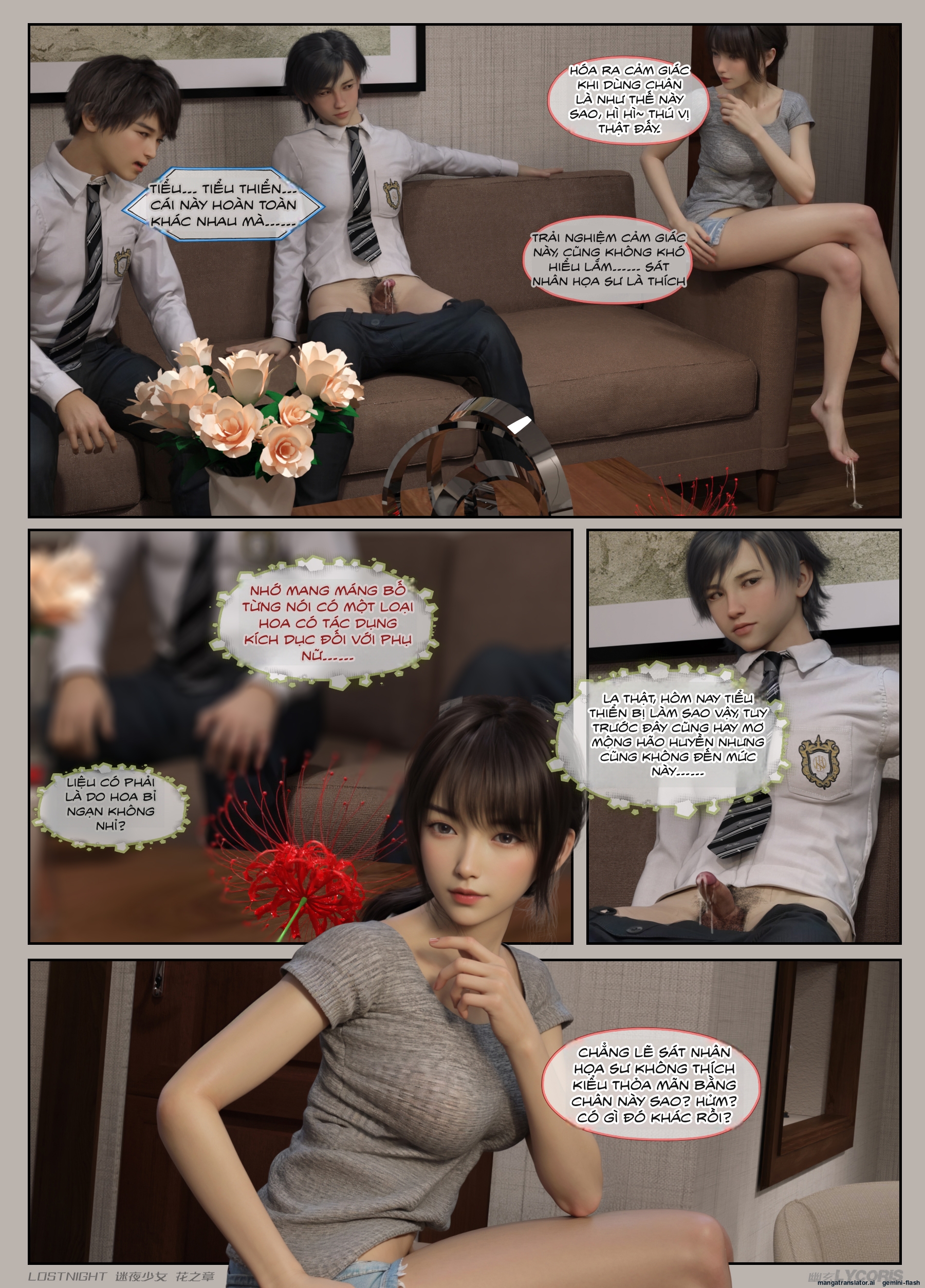 HentaiVN.net - Ảnh 33 - Thiếu Nữ Lạc Trong Đêm - Chương Của Hoa - Chương 2