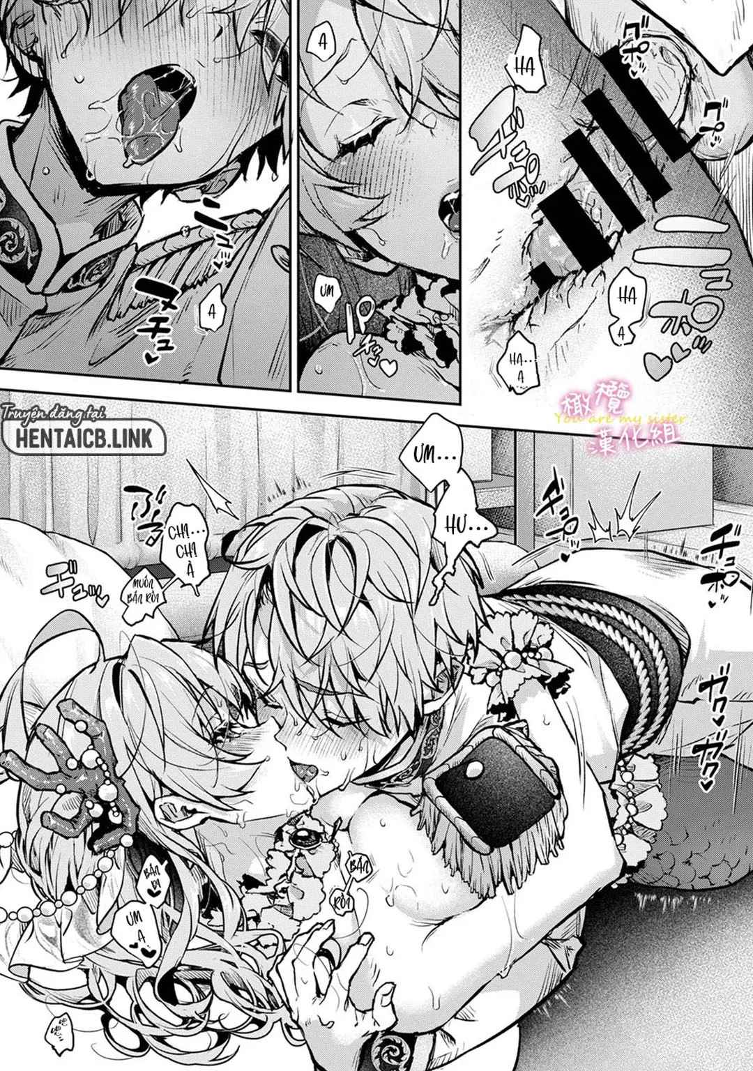 HentaiVN.net - Ảnh 15 - Chúng Tôi Là Tù Nhân Của Chị Gái - Ch. 5B