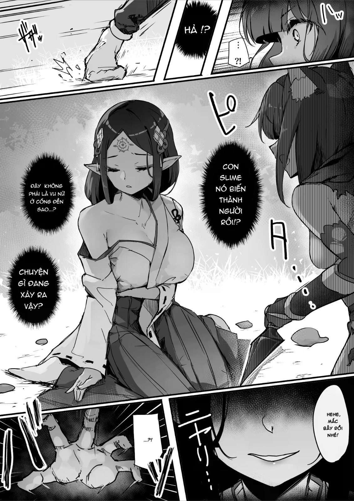 HentaiVN.net - Ảnh 35 - Tower of a Hundred Impurities Part One: A Kunoichi's battle against Slimes - Chap 1