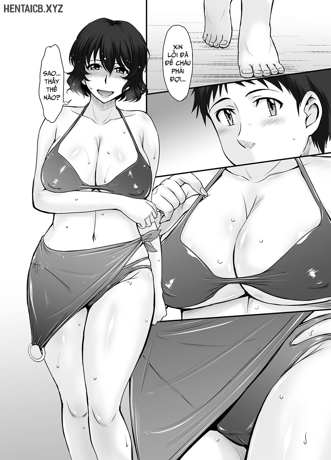 HentaiVN.net - Ảnh 5 - Kỳ nghỉ hè bỏng tay của dì cháu tôi - Oneshot