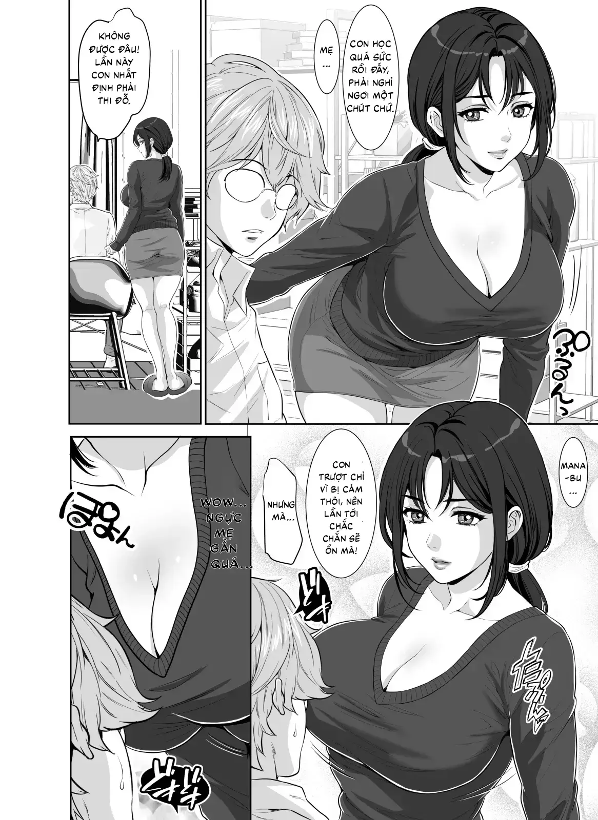 HentaiVN.net - Ảnh 6 - Mẹ tôi quyến rũ tôi bằng thân hình nóng bỏng! - Oneshot