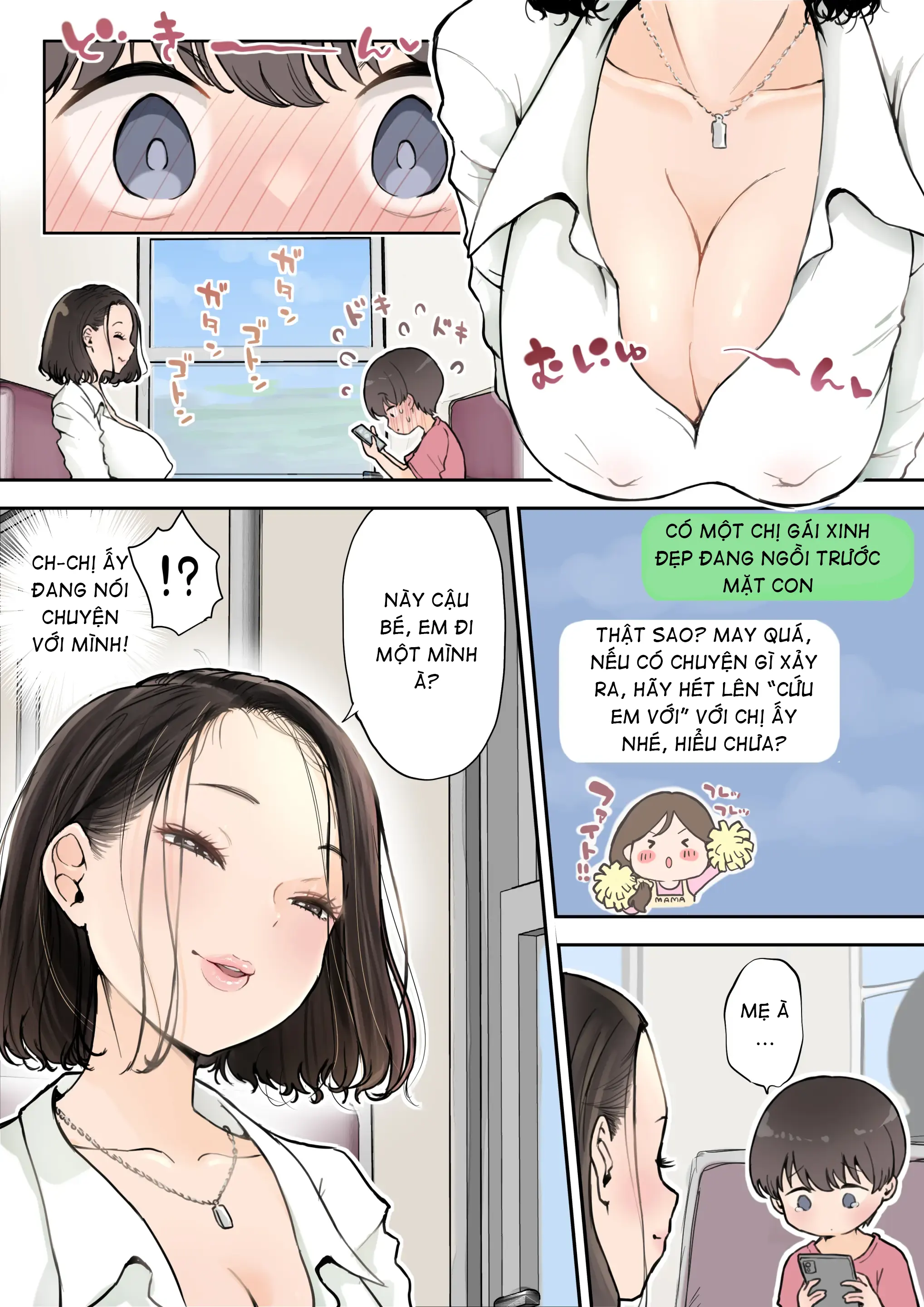 HentaiVN.net - Ảnh 3 - Muramura Onee-san wa Chiisai no ga Suki _ The Horny Big Sister Likes Small Ones - Chap 1