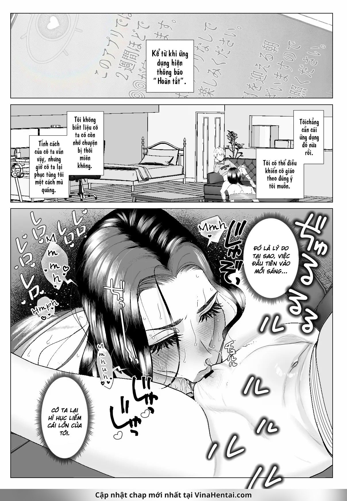 HentaiVN.net - Ảnh 4 -  Kuzu Kyoushi o Saimin Appli de Doreika Fukushuu Choukyou 2 - Chap 1