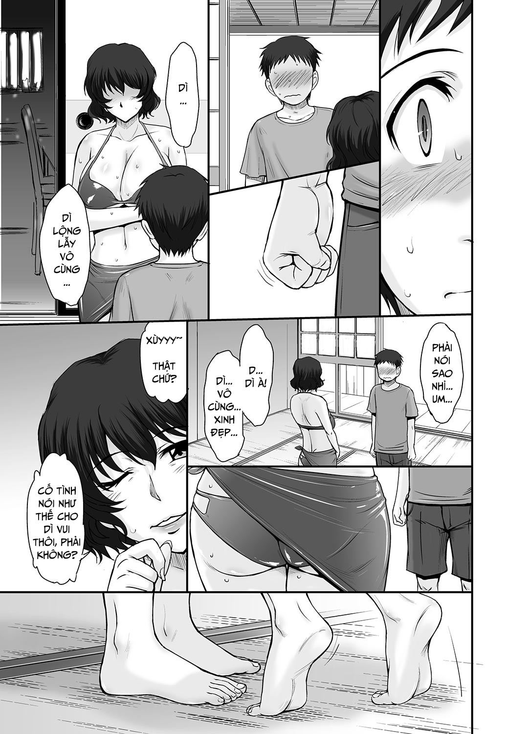 HentaiVN.net - Ảnh 6 - Kỳ nghỉ hè bỏng tay của dì cháu tôi - Oneshot