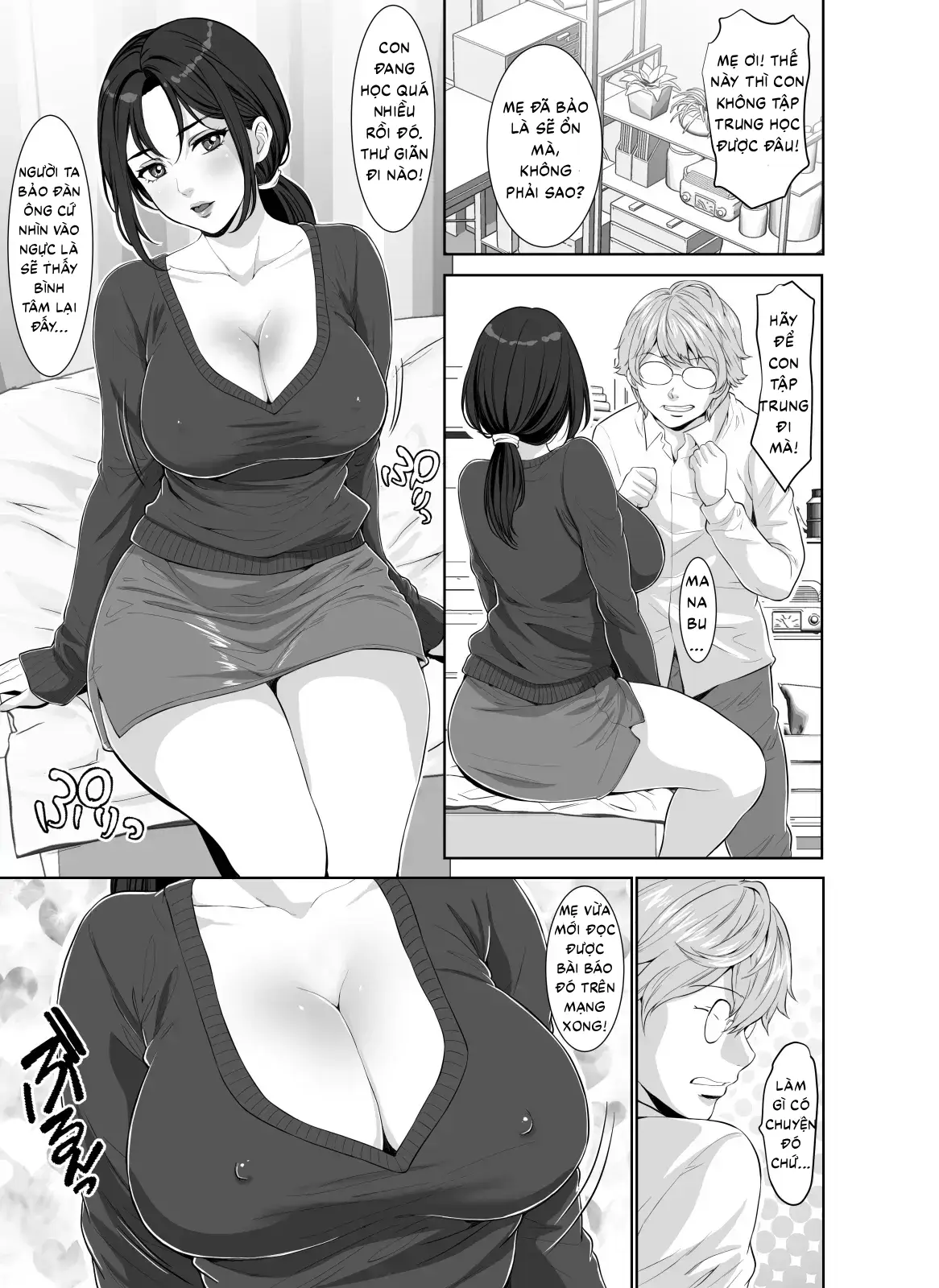 HentaiVN.net - Ảnh 7 - Mẹ tôi quyến rũ tôi bằng thân hình nóng bỏng! - Oneshot