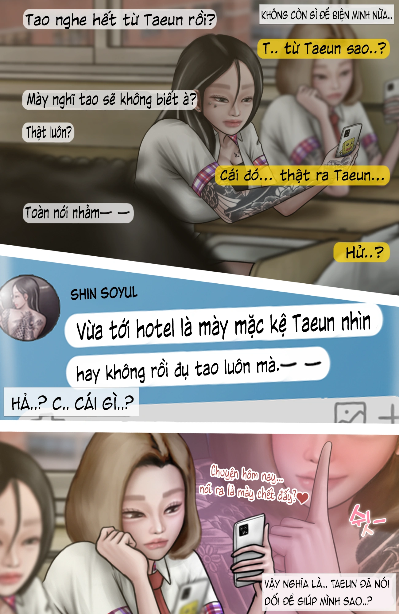 HentaiVN.net - Ảnh 9 - Gái Du Côn X Wibu Đụt Cận Trĩ - Chap 8