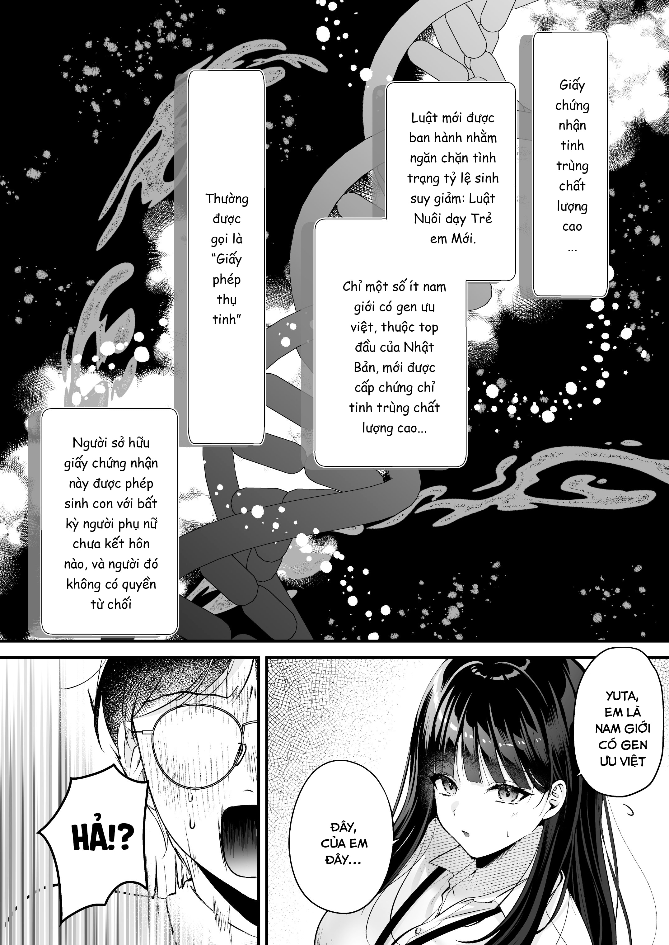 HentaiVN.net - Ảnh 7 - Giấy phép thụ tinh - Chap 1