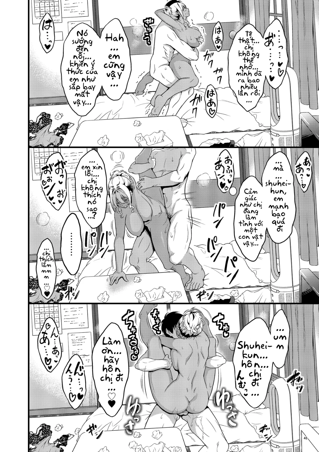HentaiVN.net - Ảnh 49 - Yojouhan Ikken Apart de Komochi Dosukebe Rinjin to Asedaku Noukou na Otsukiai - Chap 1