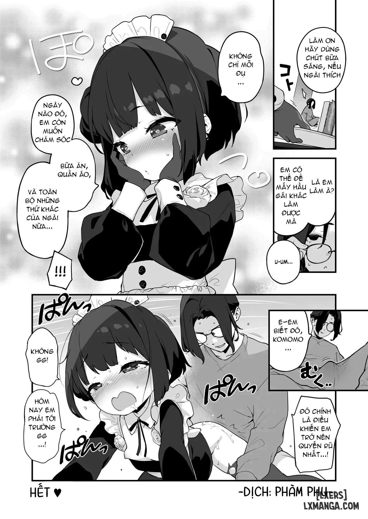 HentaiVN.net - Ảnh 54 - Komomo Là Hầu Gái Loli Kiêm Bồn Chứa Tinh Cho Riêng Chủ Nhân - Chap 1
