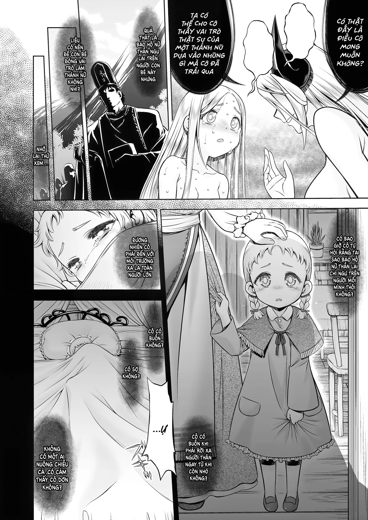 HentaiVN.net - Ảnh 58 - Đoạ Lạc Thánh Nữ Và Dâm Yêu - Chap 2: 82 Trang Bùng Lổ