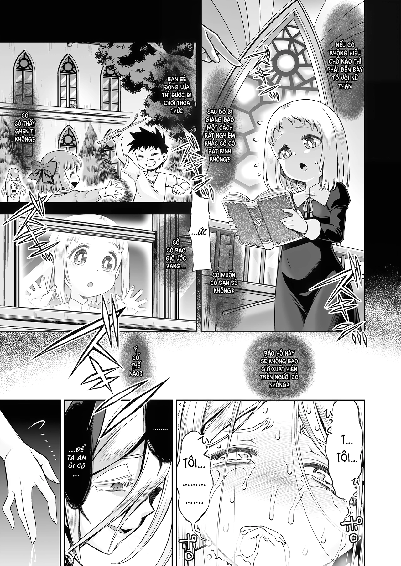 HentaiVN.net - Ảnh 59 - Đoạ Lạc Thánh Nữ Và Dâm Yêu - Chap 2: 82 Trang Bùng Lổ