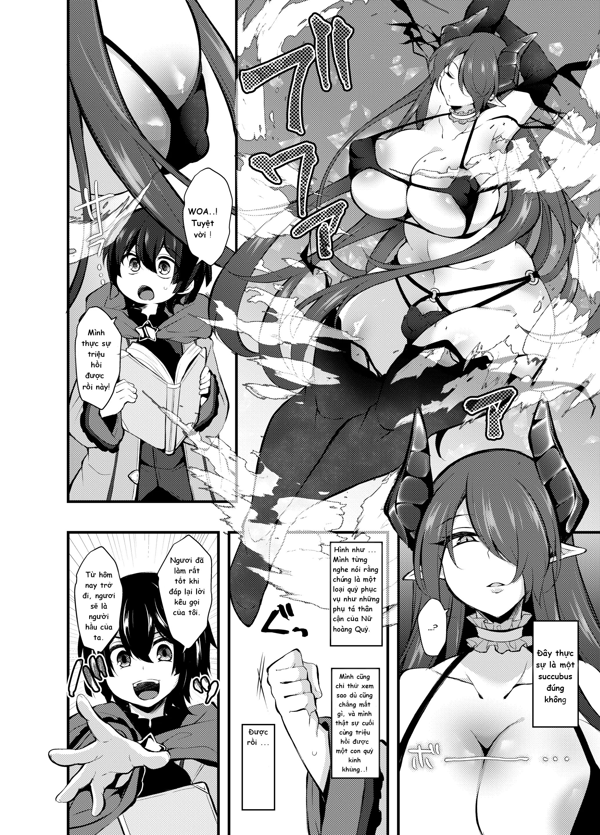 HentaiVN.net - Ảnh 5 - I, A Witch Who Got Kicked Out Of The Party, Learned Summoning Magic And Made A Contract With The Strongest Succubus - oneshot