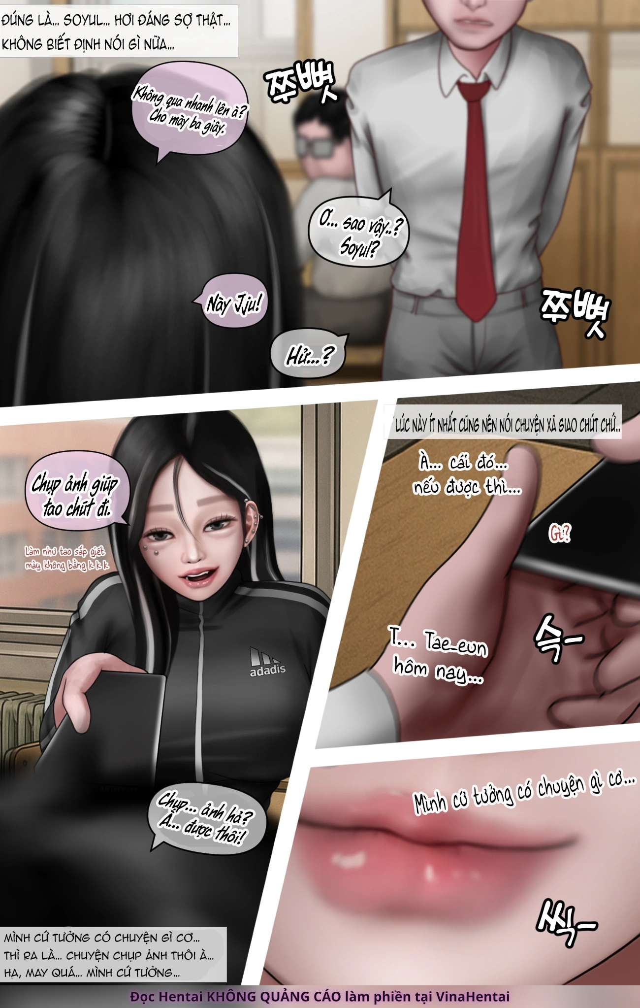 HentaiVN.net - Ảnh 10 - Gái Du Côn X Wibu Đụt Cận Trĩ - Chap 6.1