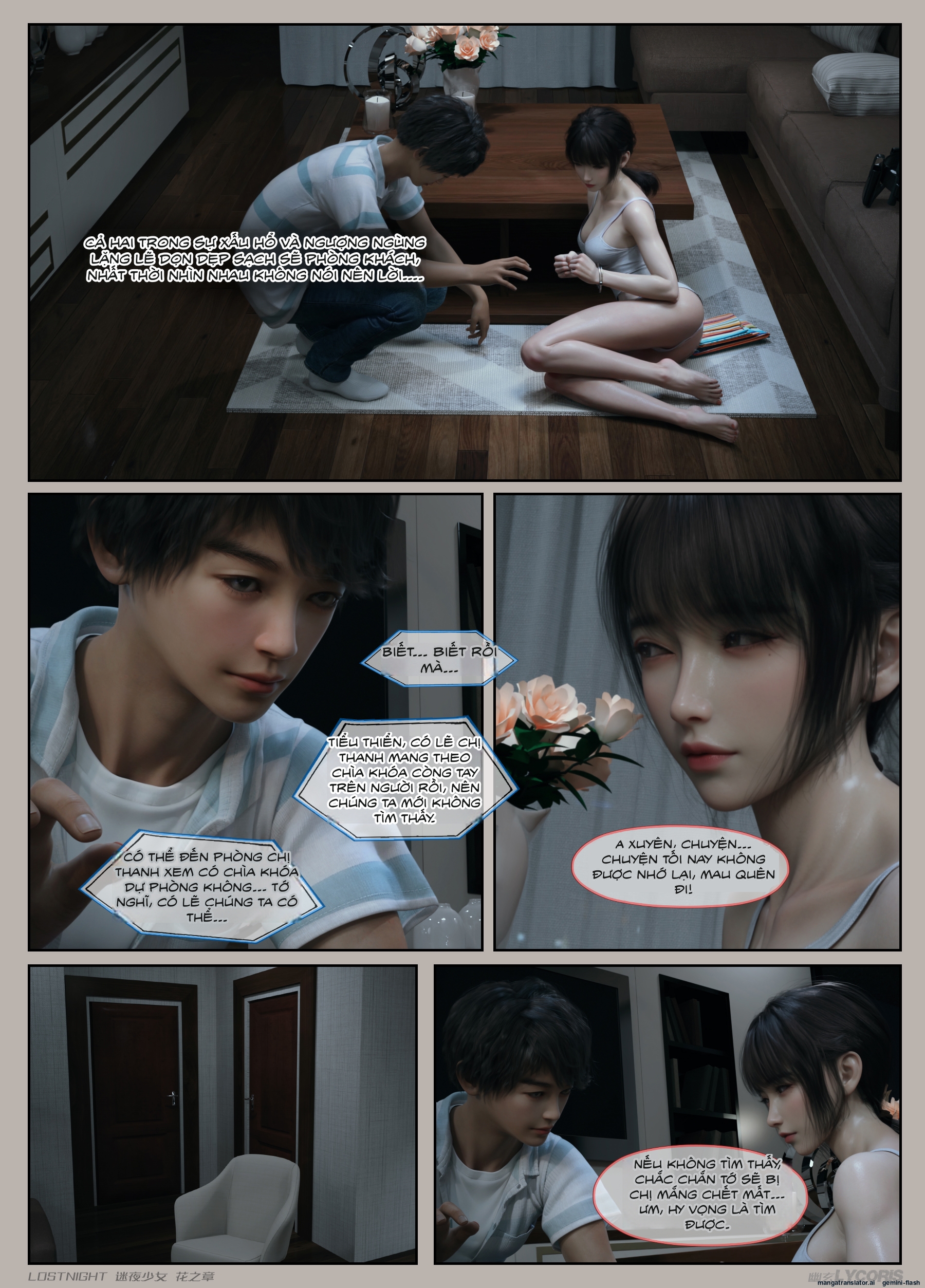 HentaiVN.net - Ảnh 62 - Thiếu Nữ Lạc Trong Đêm - Chương Của Hoa - Chương 1