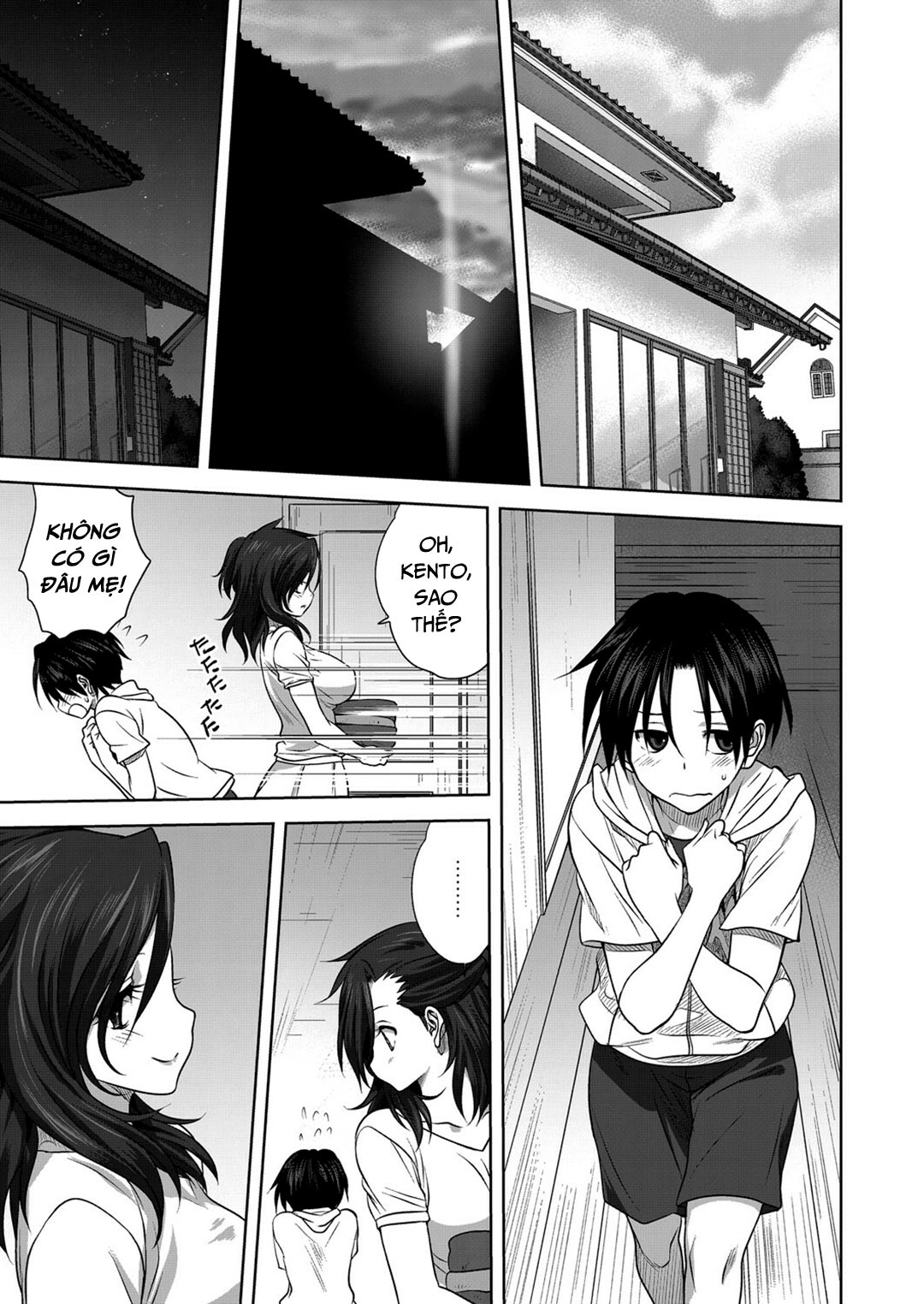 HentaiVN.net - Ảnh 8 - Bí mật ngày chủ nhật của mẹ con tôi - oneshot