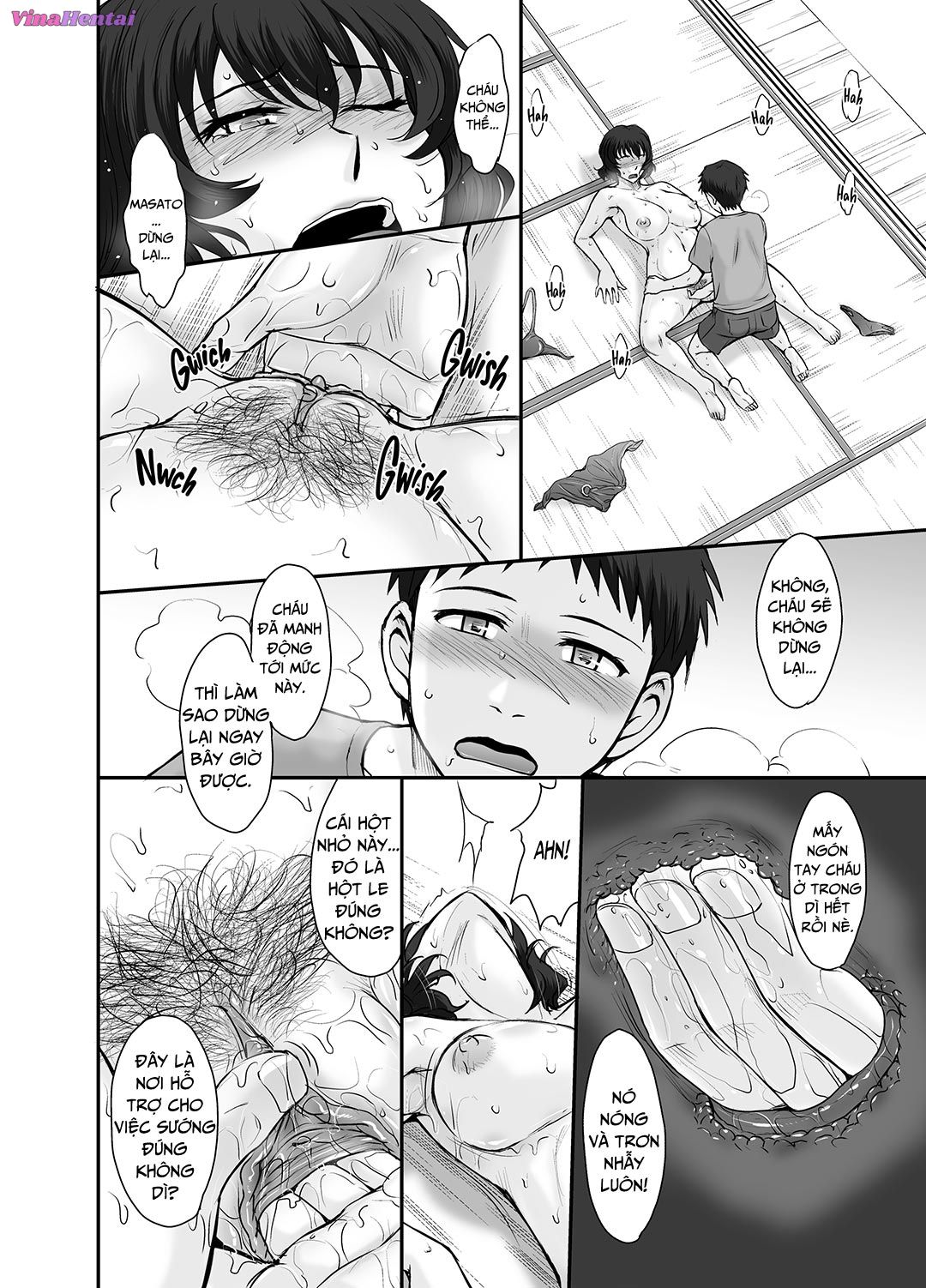 HentaiVN.net - Ảnh 9 - Kỳ nghỉ hè bỏng tay của dì cháu tôi - Oneshot