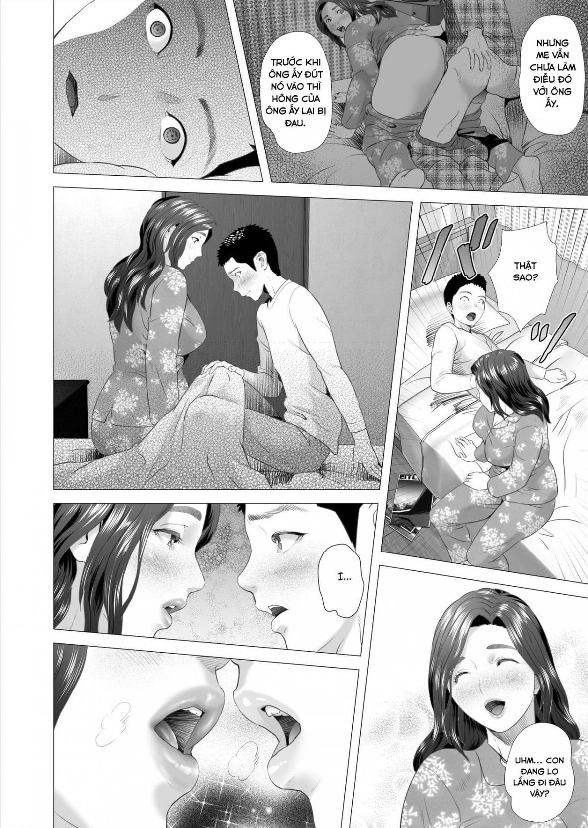 HentaiVN.net - Ảnh 8 - Kinjo Yuuwaku Musuko ni Otto no Soba de Dakareru Haha Hen - Chap 1