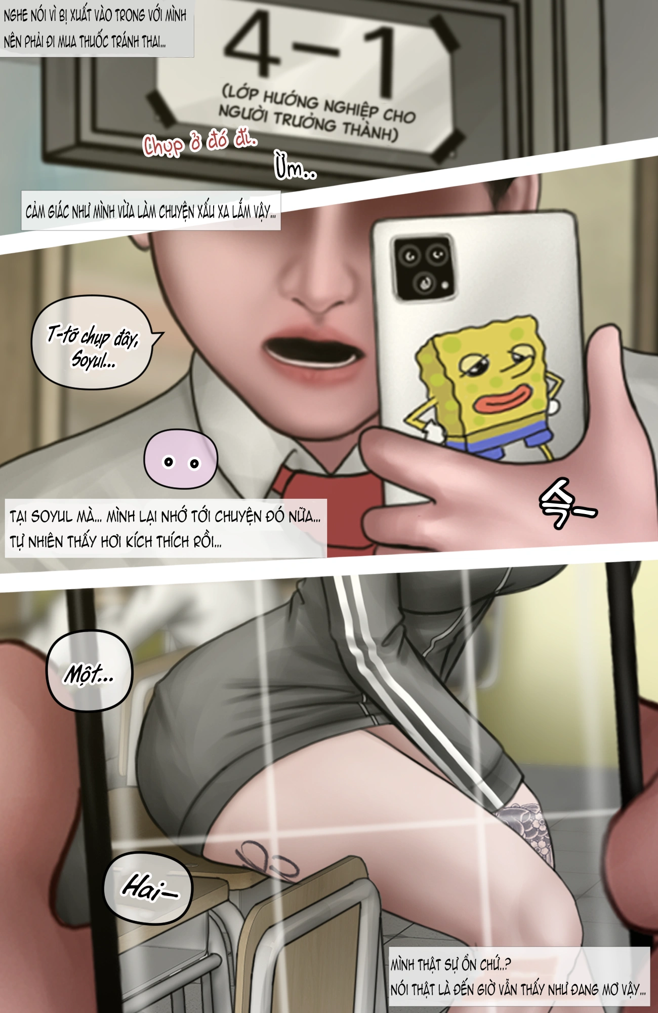 HentaiVN.net - Ảnh 12 - Gái Du Côn X Wibu Đụt Cận Trĩ - Chap 6.1