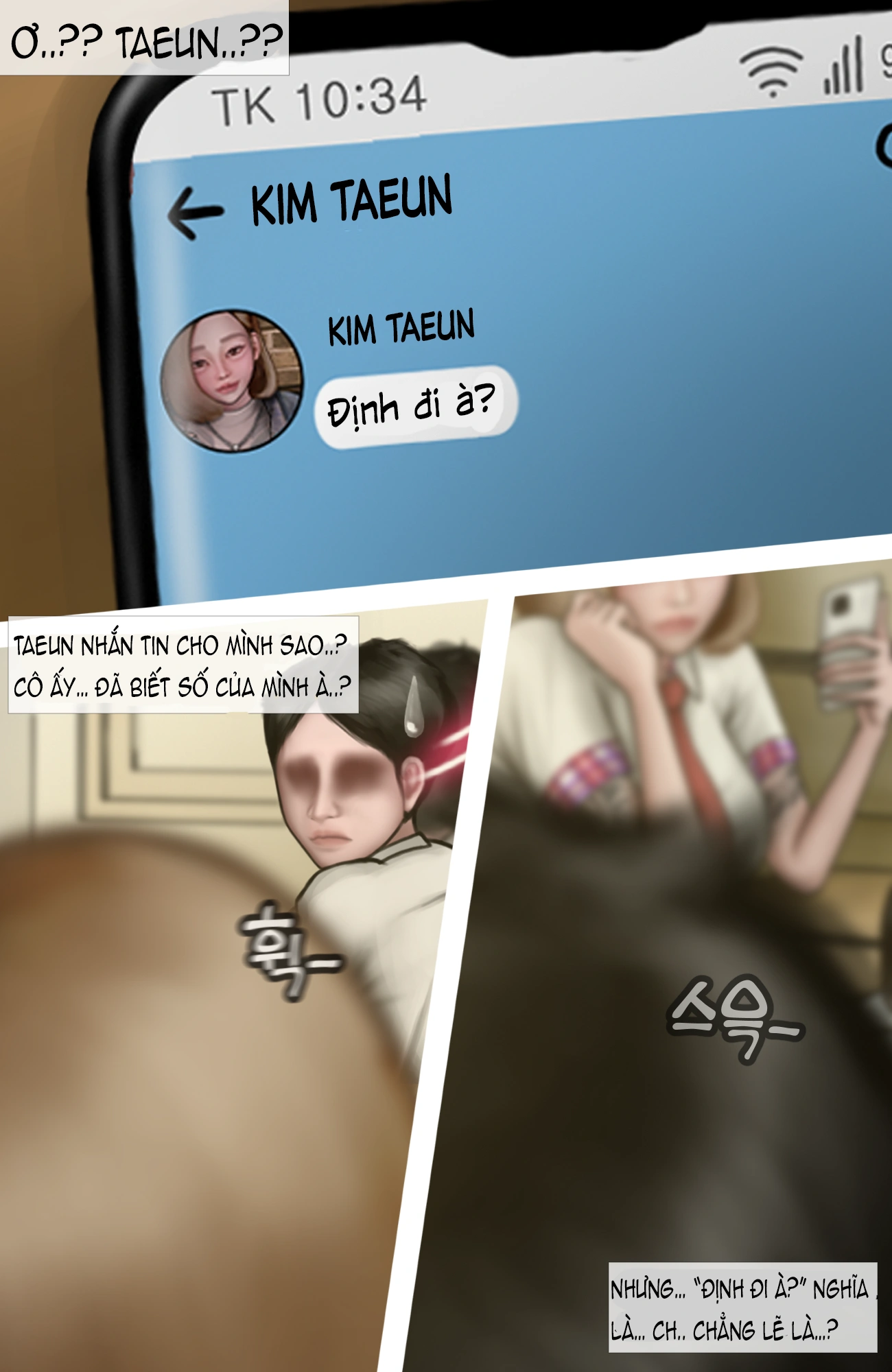 HentaiVN.net - Ảnh 12 - Gái Du Côn X Wibu Đụt Cận Trĩ - Chap 8