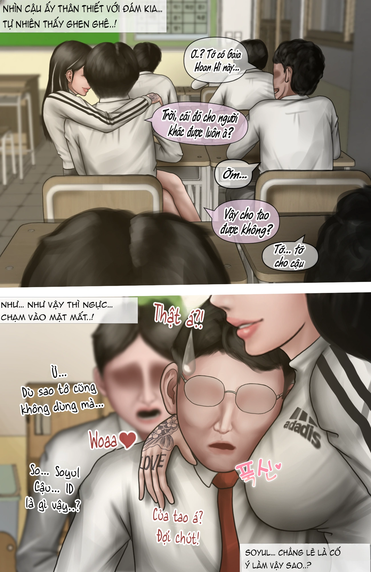 HentaiVN.net - Ảnh 12 - Gái Du Côn X Wibu Đụt Cận Trĩ - Chap 9.1