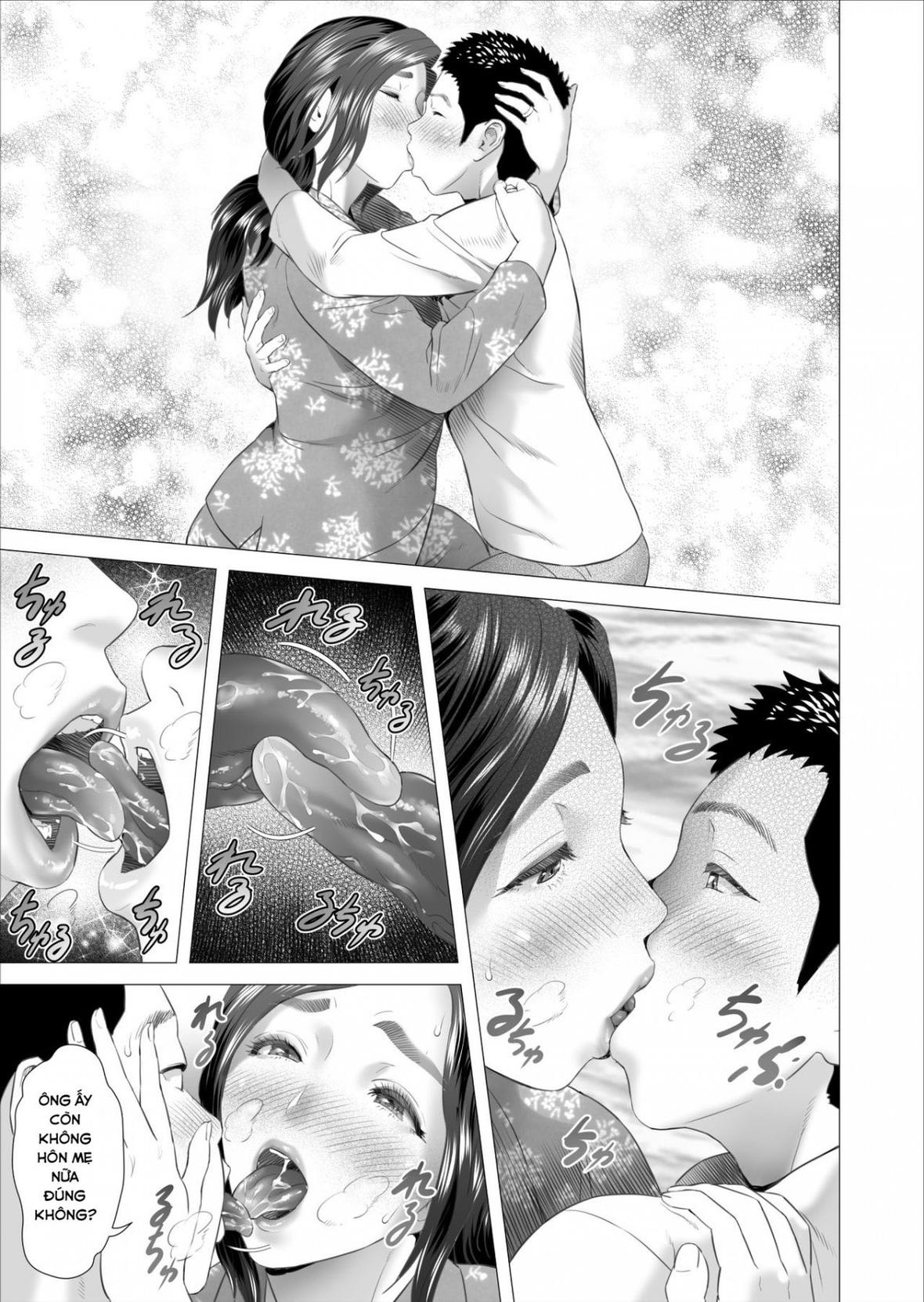 HentaiVN.net - Ảnh 9 - Kinjo Yuuwaku Musuko ni Otto no Soba de Dakareru Haha Hen - Chap 1