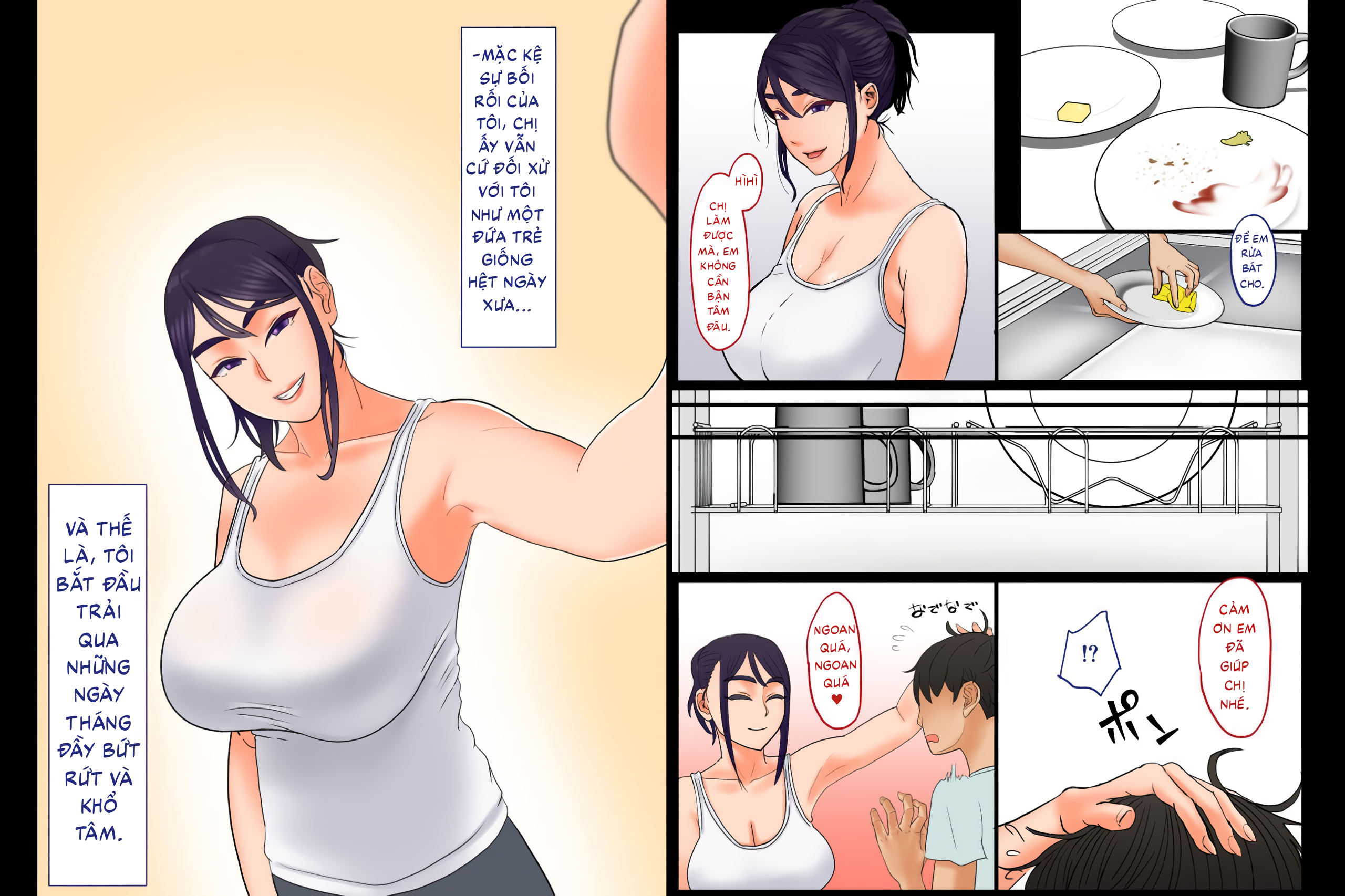 HentaiVN.net - Ảnh 10 - "...Kyou dake da yo" ~Oshi ni Yowai Isourou Saki no Onee-san to Asa made Ecchi~ - Chap 1
