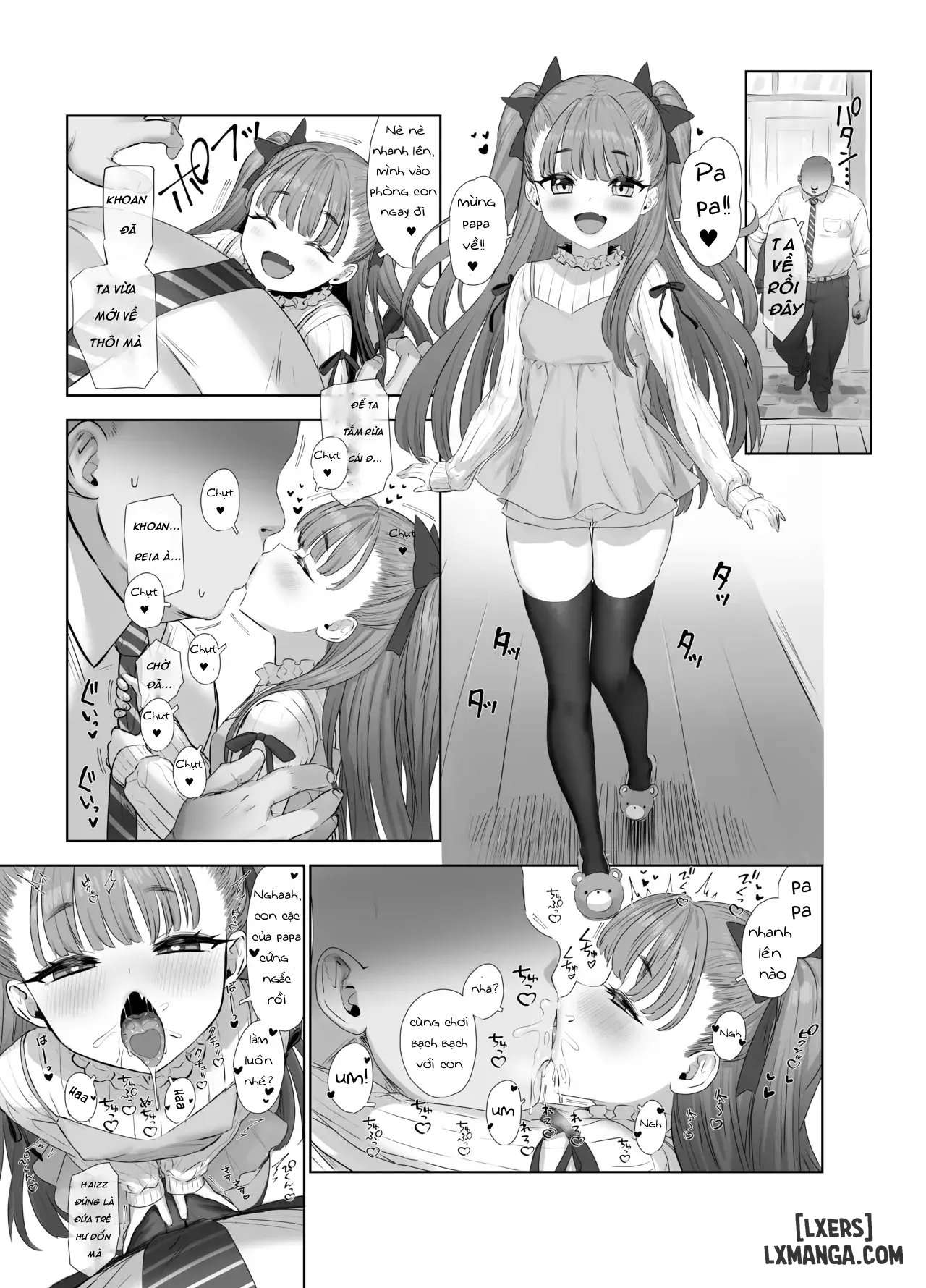 HentaiVN.net - Ảnh 1 - Usai Reia to Papa no Icha Love Ecchi - Oneshot