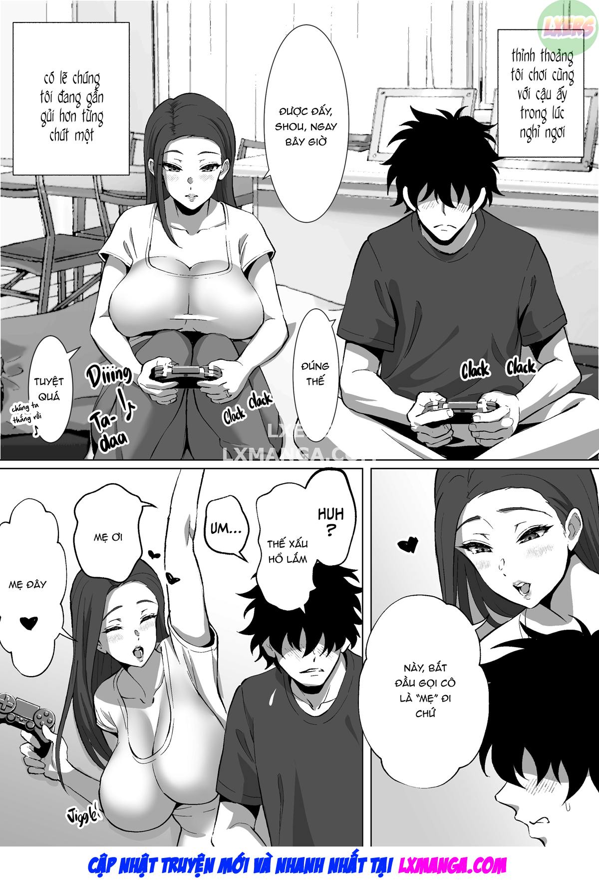 HentaiVN.net - Ảnh 11 - Mẹ kế ngực khủng giúp tôi học - Oneshot