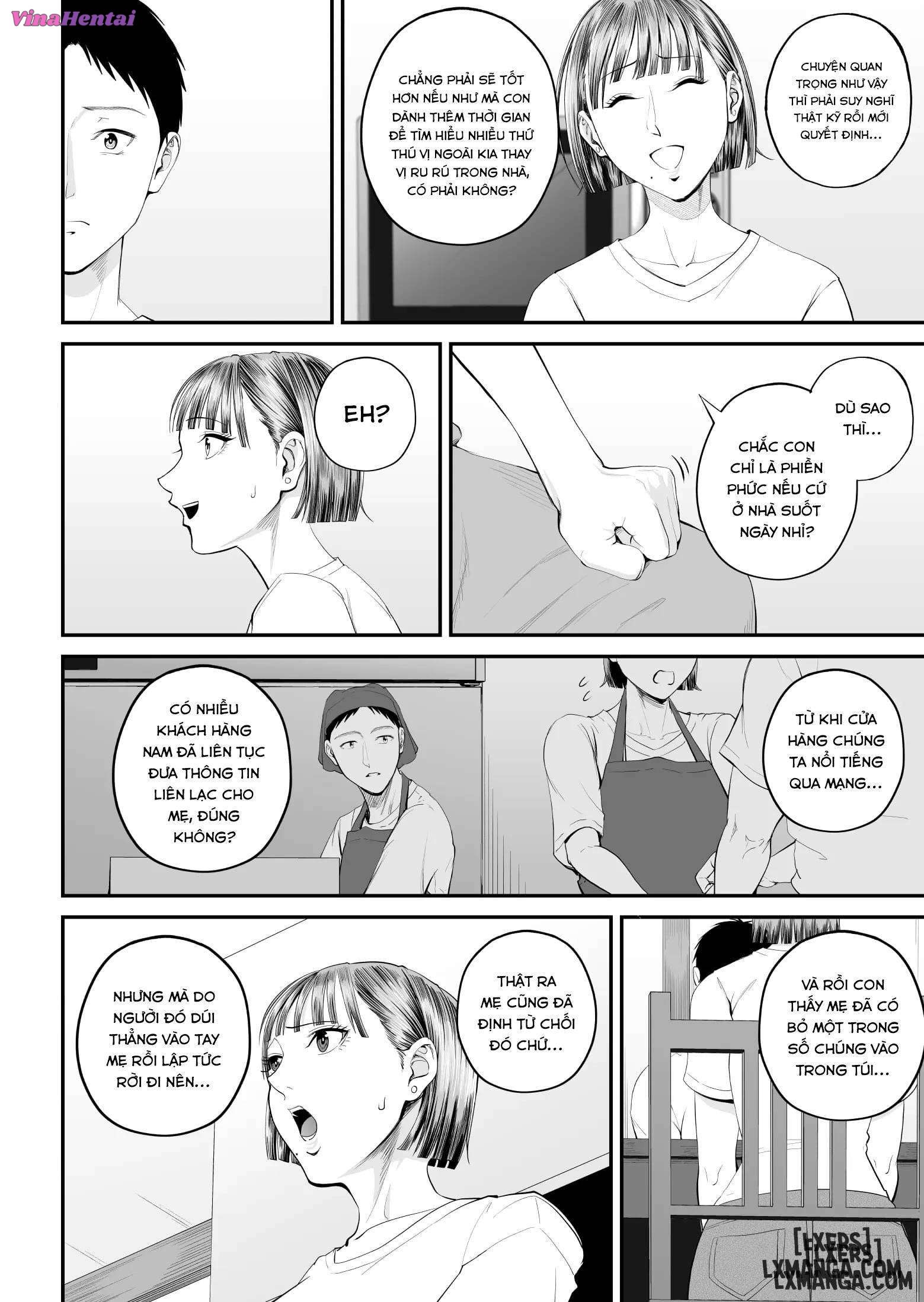 HentaiVN.net - Ảnh 10 - Boshi Jouji ~Daisuki na Okaa-san to Konya Majiwaru - Chap 1