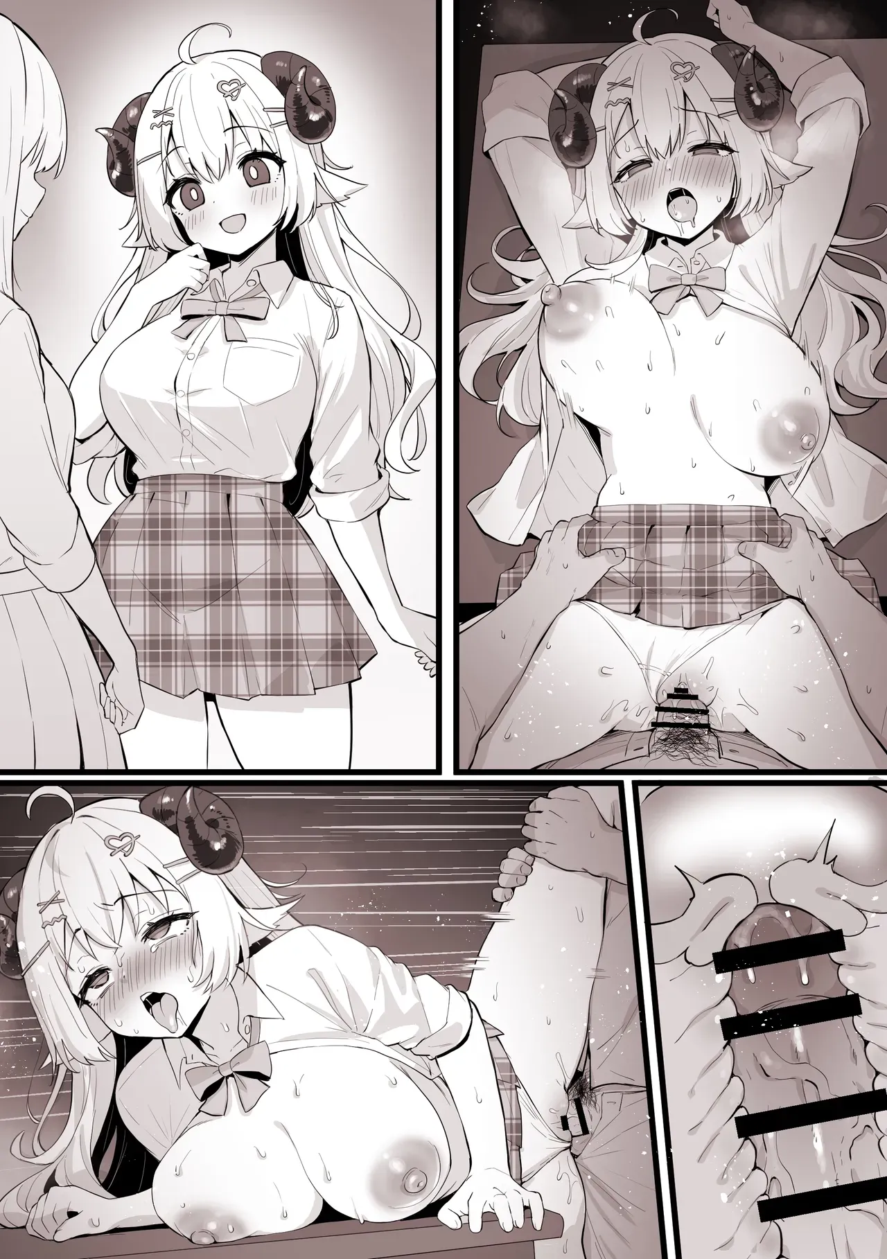HentaiVN.net - Ảnh 11 - Tổng hợp Oneshot (Hololive) của Kokemomo - Watame bị thôi miên
