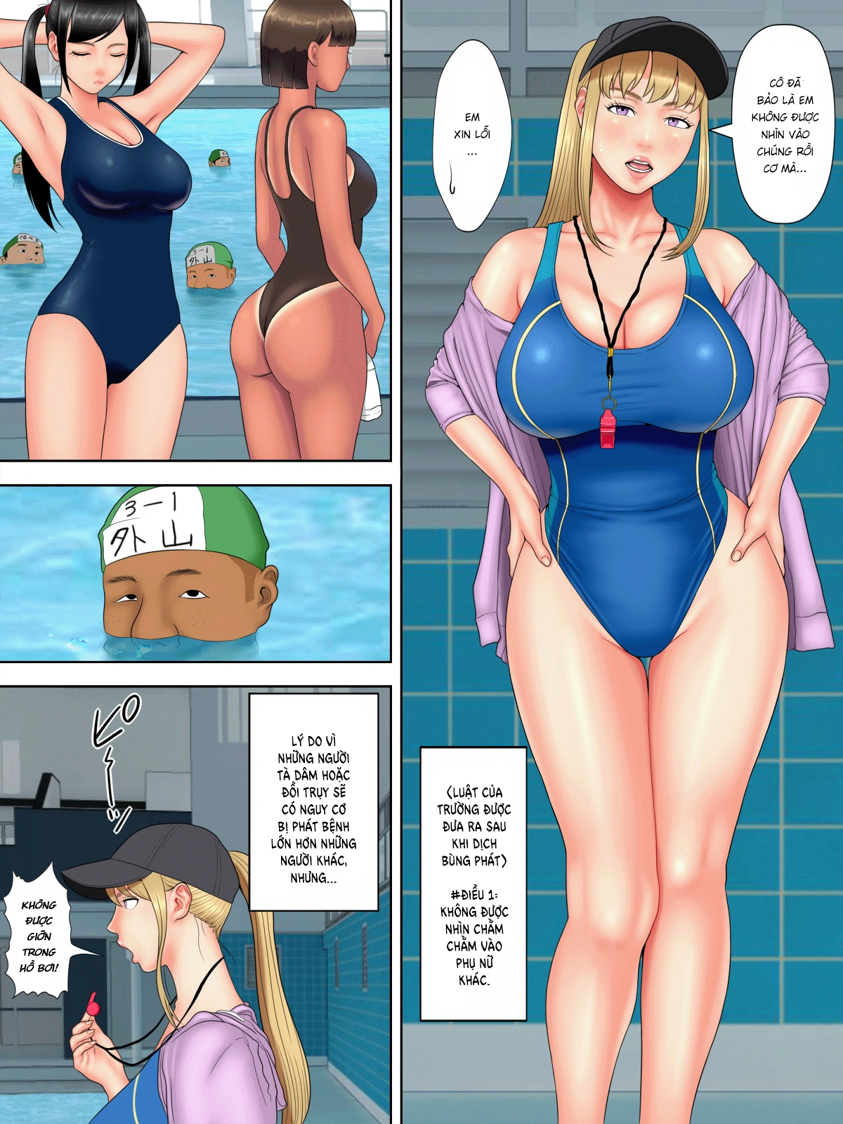 HentaiVN.net - Ảnh 10 - Fuck Or Die (Chương 4.5 + 5 + 6 End) - Chương 5: Lớp học bơi bất ổn