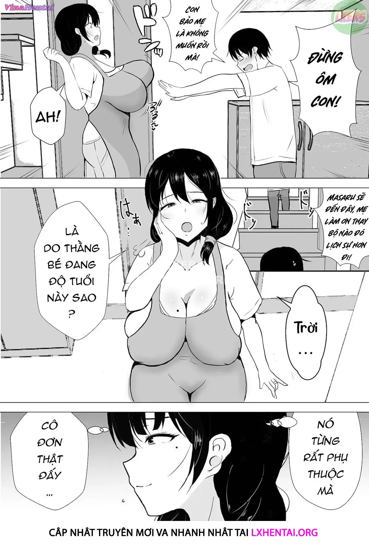 HentaiVN.net - Ảnh 10 - TomoKano Kaa-chan~ Daisuki na Ore no Hahaoya wa Aho na Shinyuu no Kanojo~ [My Mom Is My Friend's Girlfriend] - Chap 1