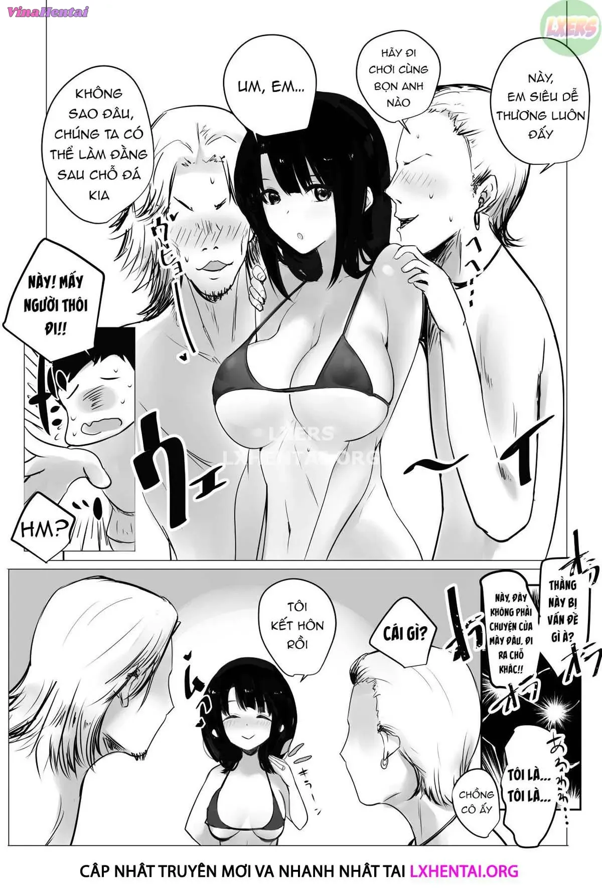 HentaiVN.net - Ảnh 10 - Boku dake ni Amaesasete Kureru Kyonyuu JK Tsuma o Hoka no Otoko ni Dakasete Mita - Chap 2