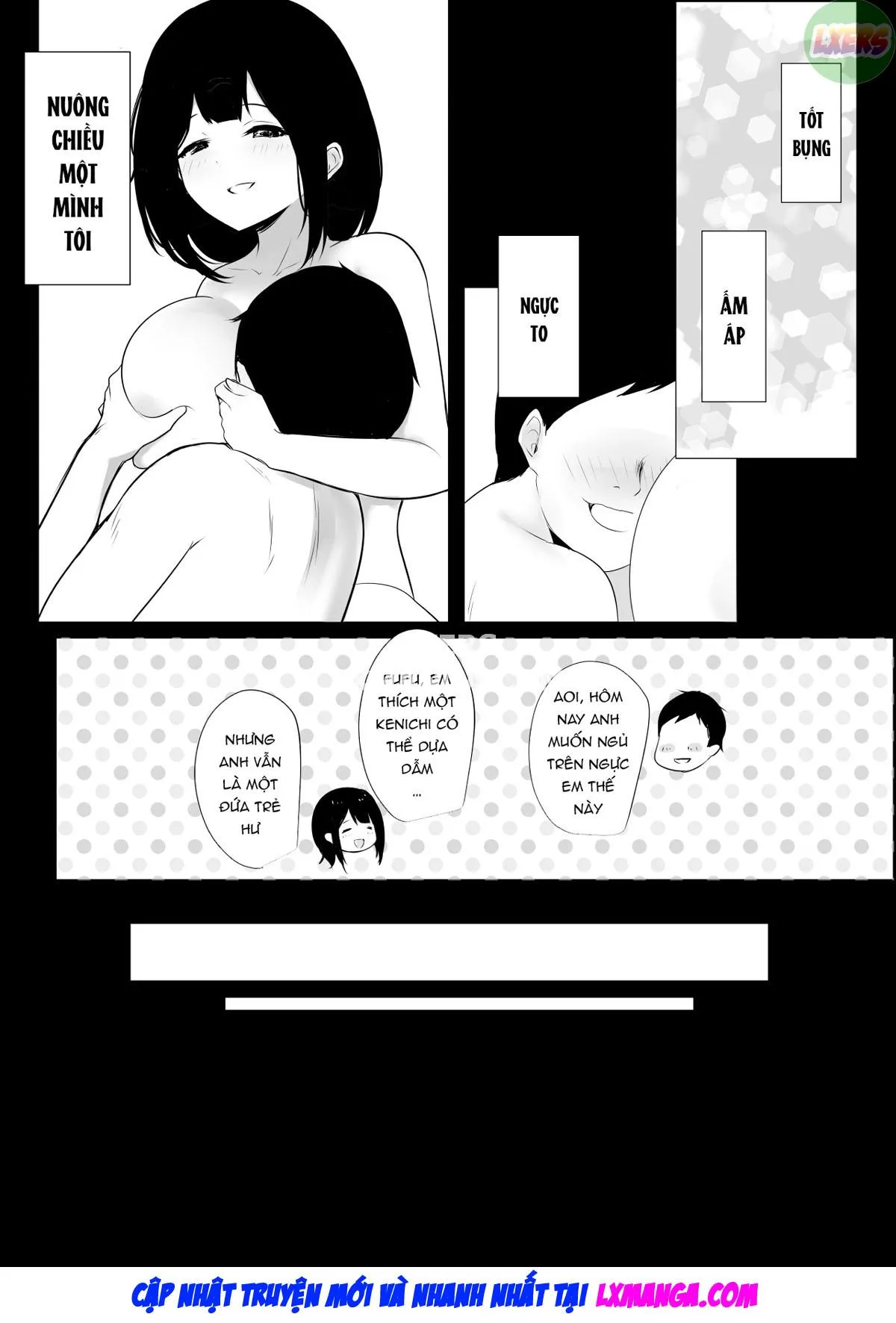 HentaiVN.net - Ảnh 10 - Boku dake ni Amaesasete Kureru Kyonyuu JK Tsuma o Hoka no Otoko ni Dakasete Mita - Chap 4