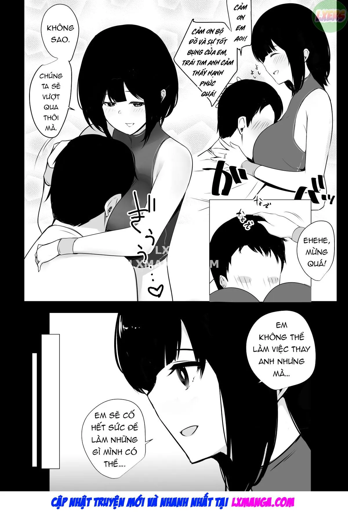 HentaiVN.net - Ảnh 10 - Boku dake ni Amaesasete Kureru Kyonyuu JK Tsuma o Hoka no Otoko ni Dakasete Mita - Chap 5