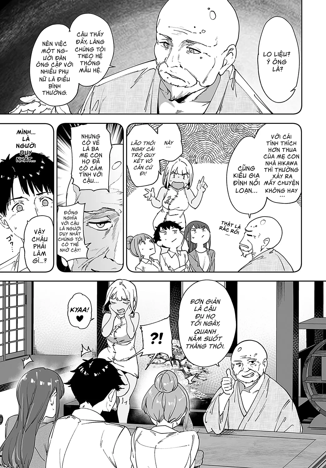 HentaiVN.net - Ảnh 11 - Hòn đảo phi luân lý - Chap 3: Tham dự lễ hội với 3 cô em ngọt nước (Phần đầu).