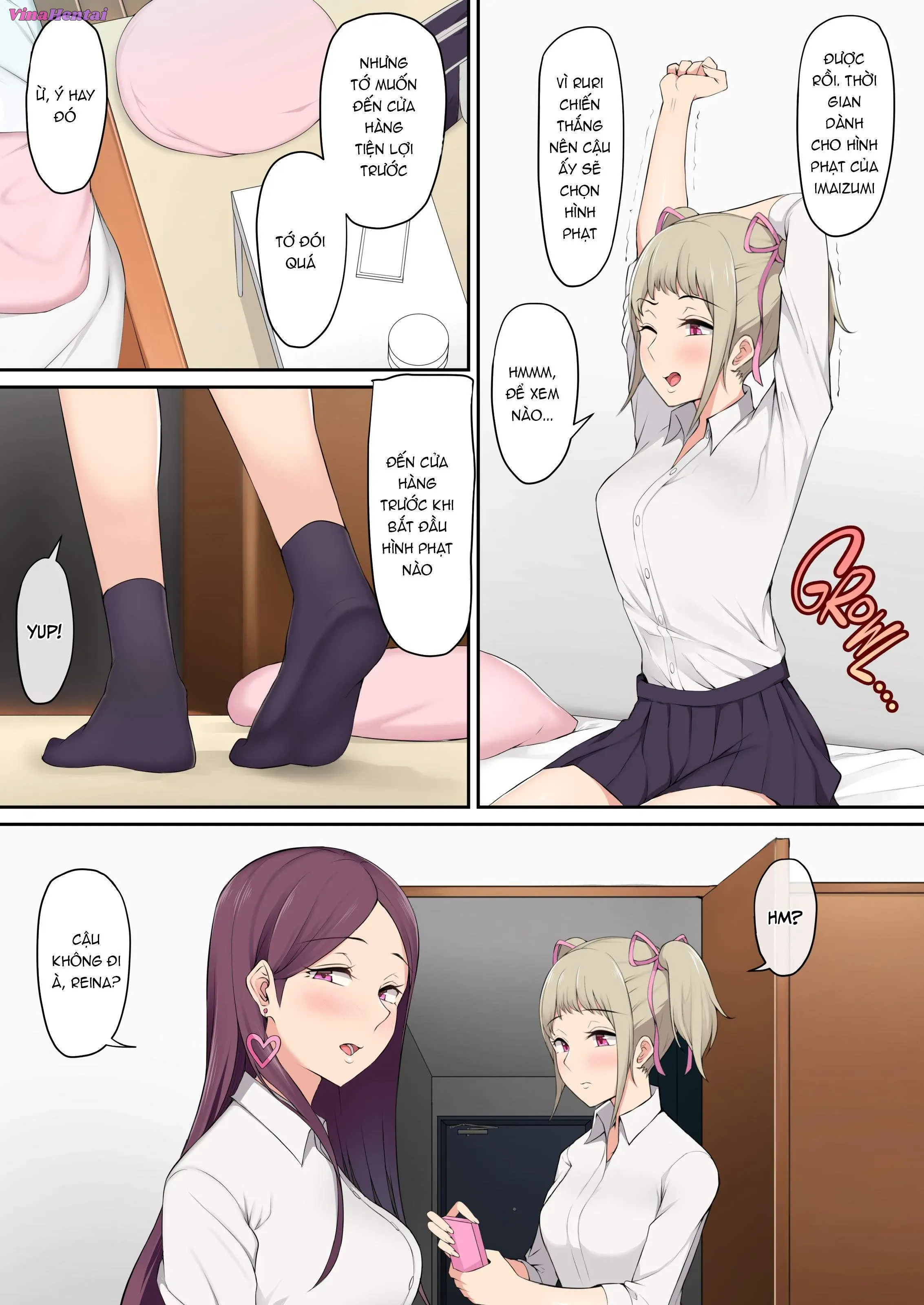 HentaiVN.net - Ảnh 10 - Imaizumi đưa cả bầy Gyaru về nhà mình - Chap 1