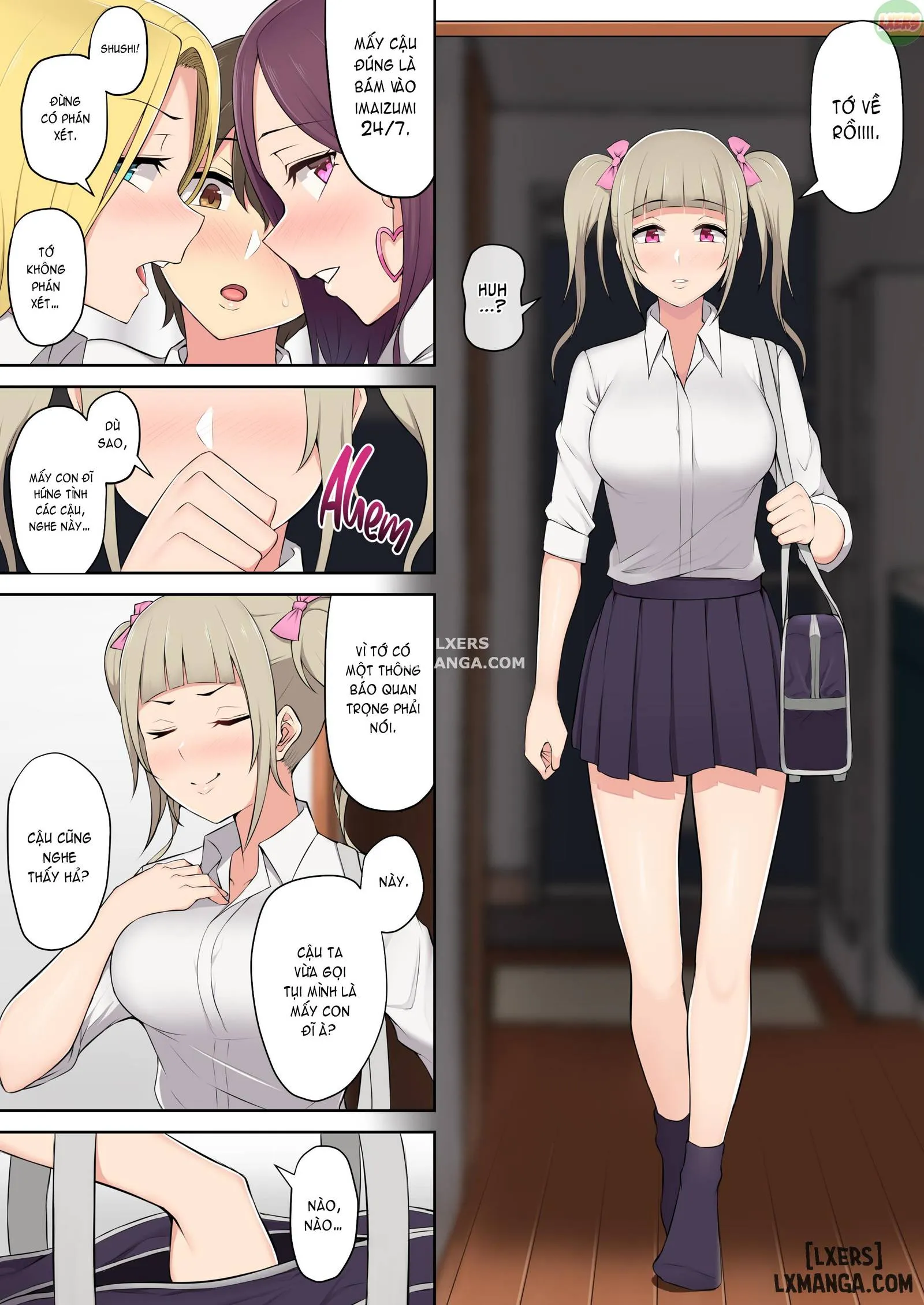 HentaiVN.net - Ảnh 10 - Imaizumi đưa cả bầy Gyaru về nhà mình - Chapter 2