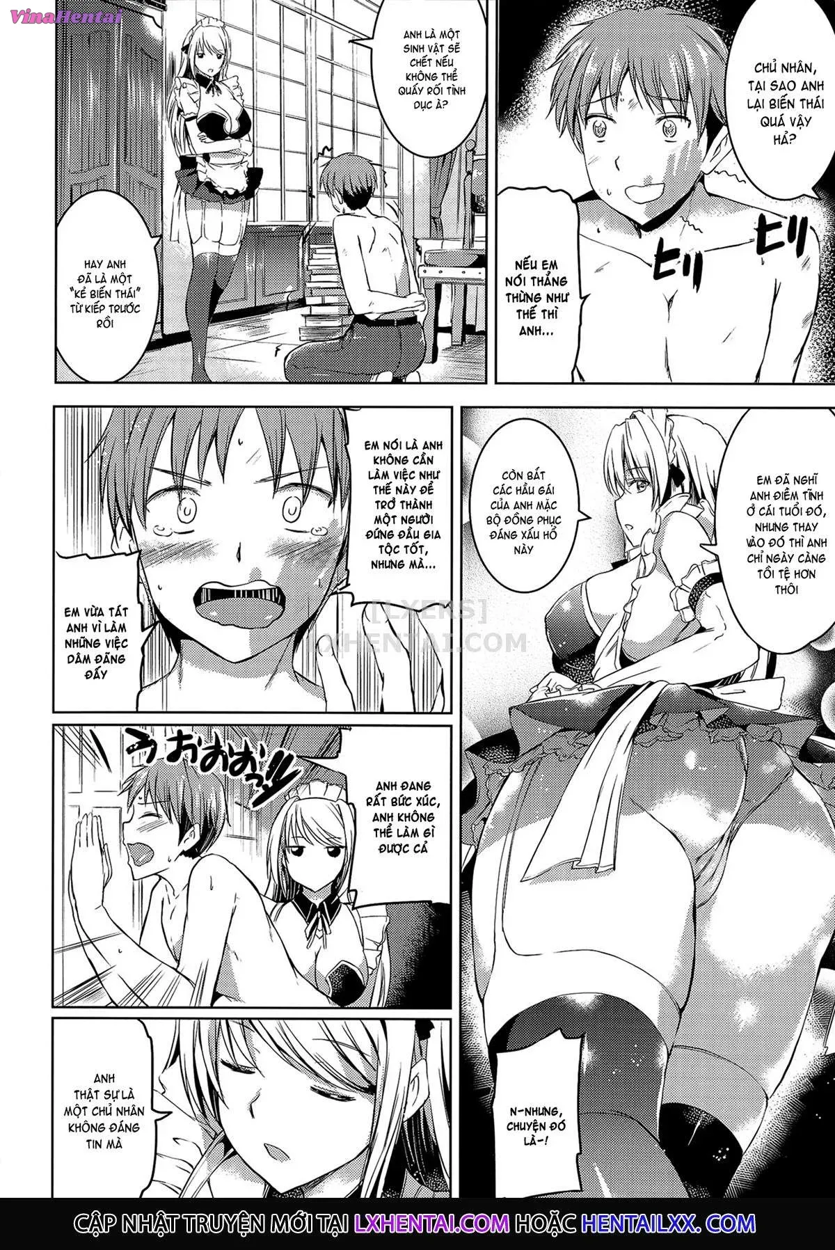 HentaiVN.net - Ảnh 10 - Ojousama No Maid Jijou - Chap 2