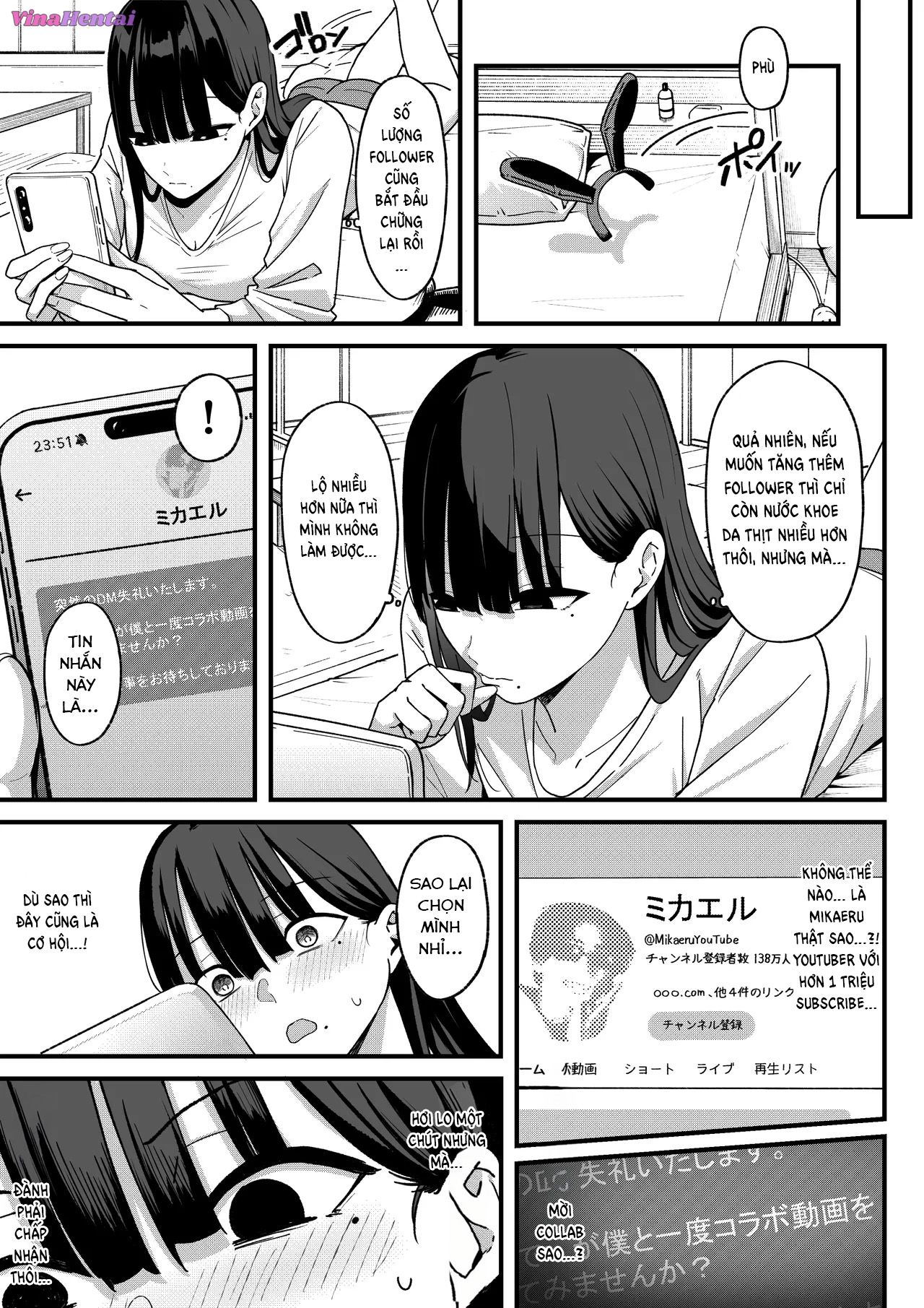 HentaiVN.net - Ảnh 11 - Anotoki Futteshimatta Moto Inkya no Onna Tomodati ga Ura Aka Haisinsya ni Natta Riyuu. - Oneshot